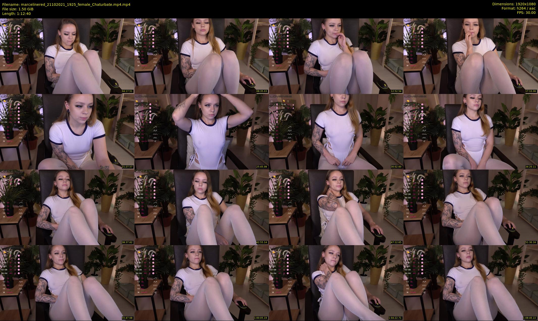 marcelinered — 73 minute Chaturbate Female stripcam recording, 1080p, Oct 21, 2021