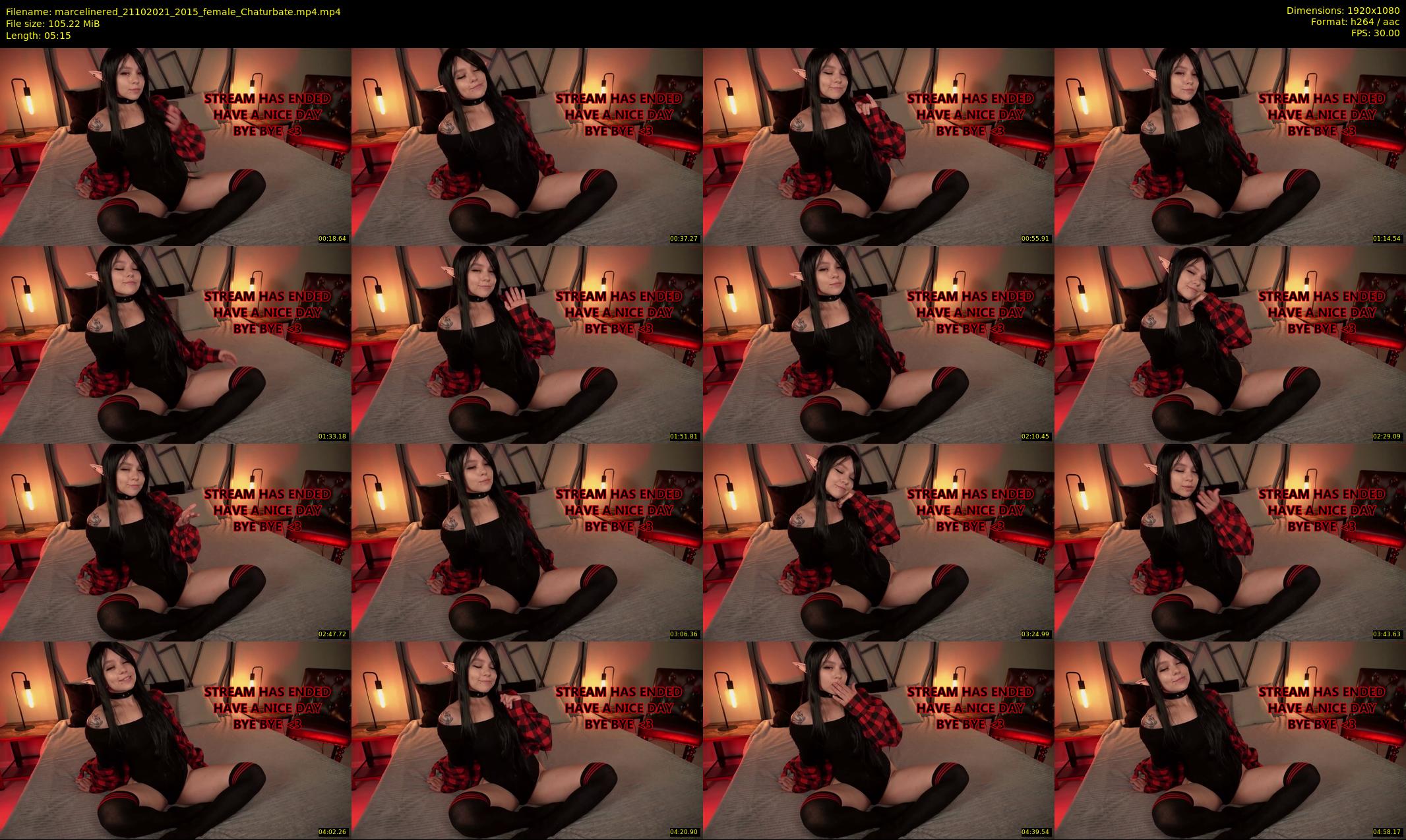marcelinered — 6 minute Chaturbate Female stripcam recording, 1080p, Oct 21, 2021
