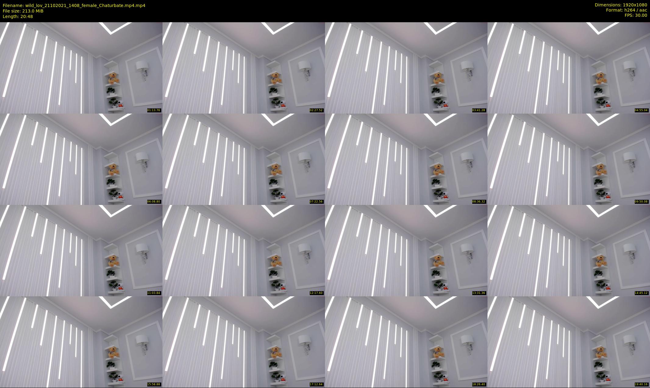 wild_lov — 21 minute Chaturbate Female stripcam recording, 1080p, Oct 21, 2021