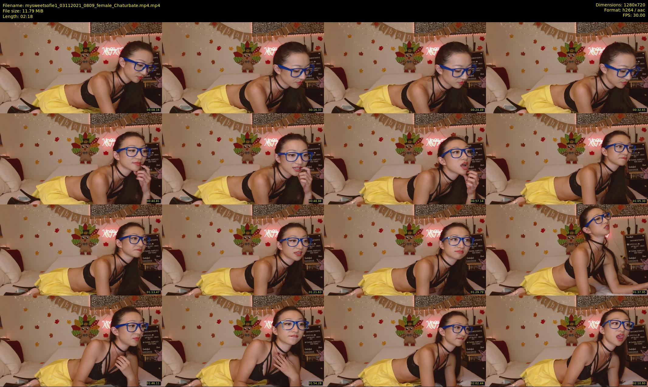 mysweetsofie1 — 3 minute Chaturbate Female stripcam recording, 720p, Nov 3, 2021