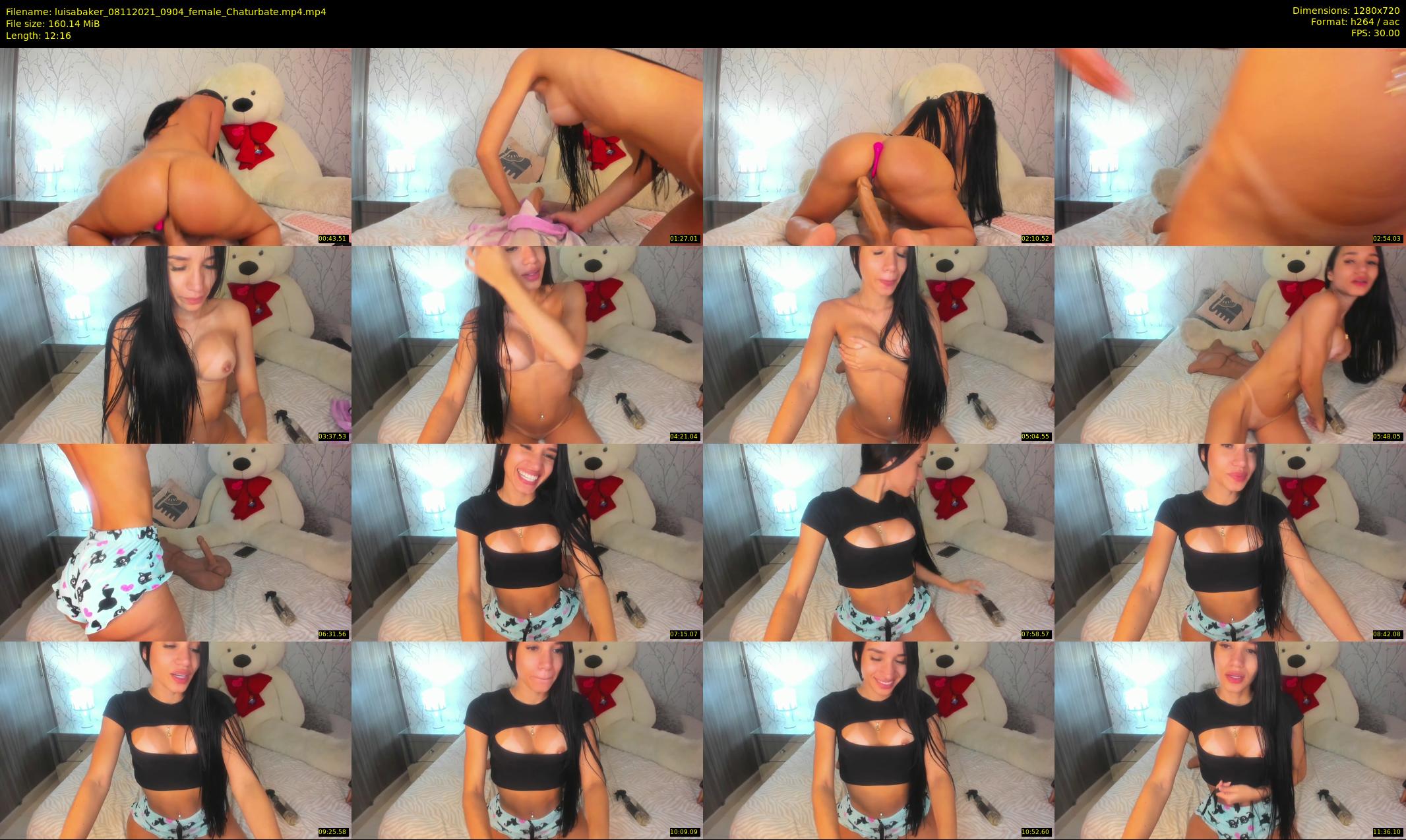 luisabaker — 13 minute Chaturbate Female stripcam recording, 720p, Nov 8, 2021
