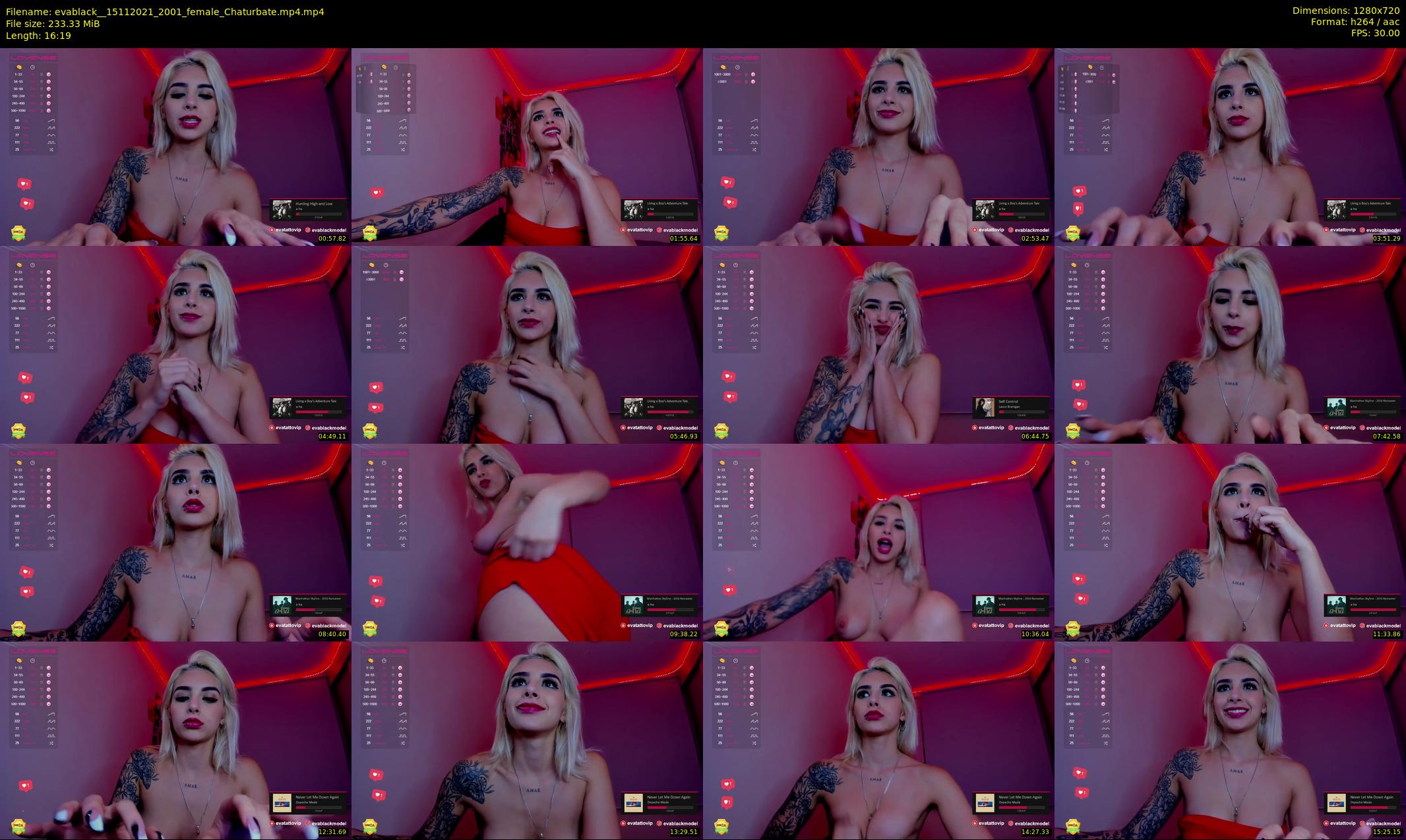 evablack_ — 17 minute Chaturbate Female stripcam recording, 720p, Nov 15, 2021