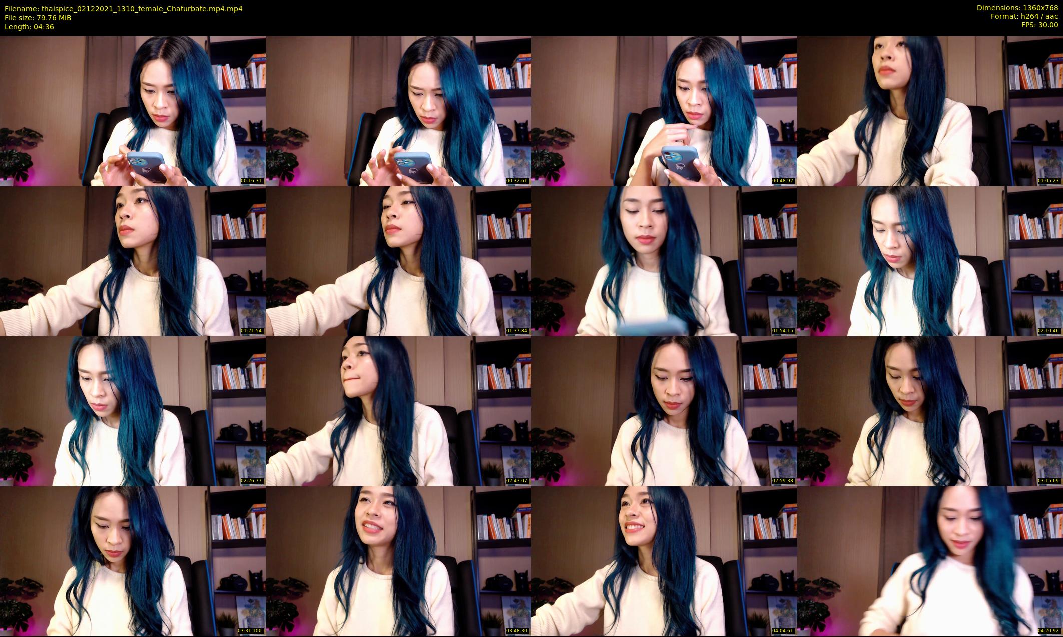 thaispice — 5 minute Chaturbate Female stripcam recording, 720p, Dec 2, 2021