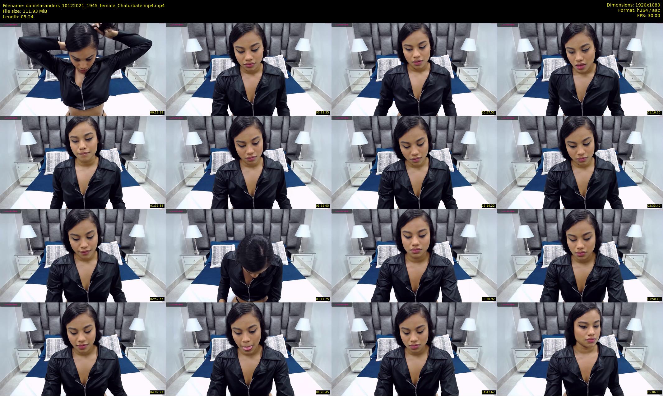 danielasanders — 6 minute Chaturbate Female stripcam recording, 1080p, Dec 10, 2021