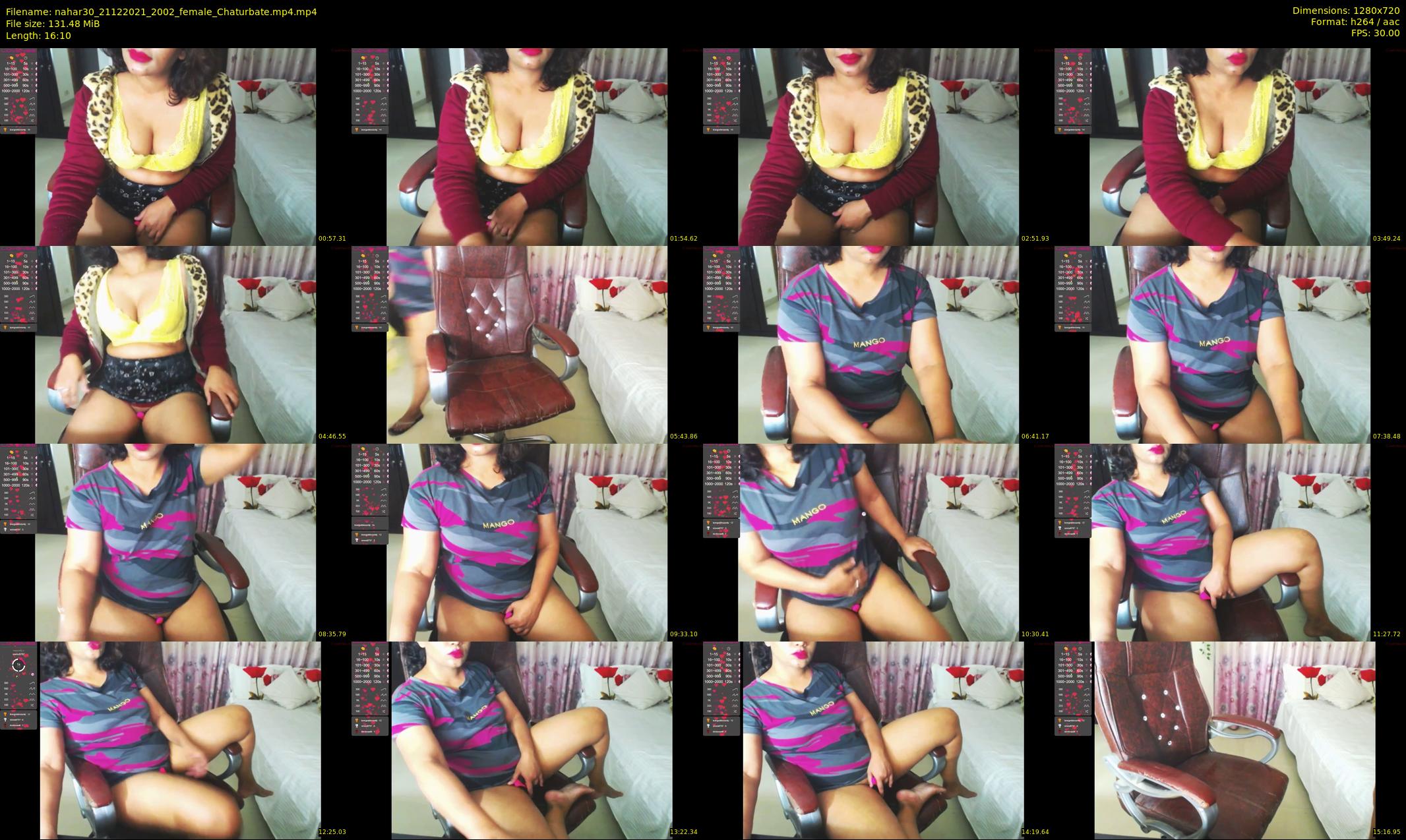 nahar30 — 17 minute Chaturbate Female stripcam recording, 720p, Dec 21, 2021