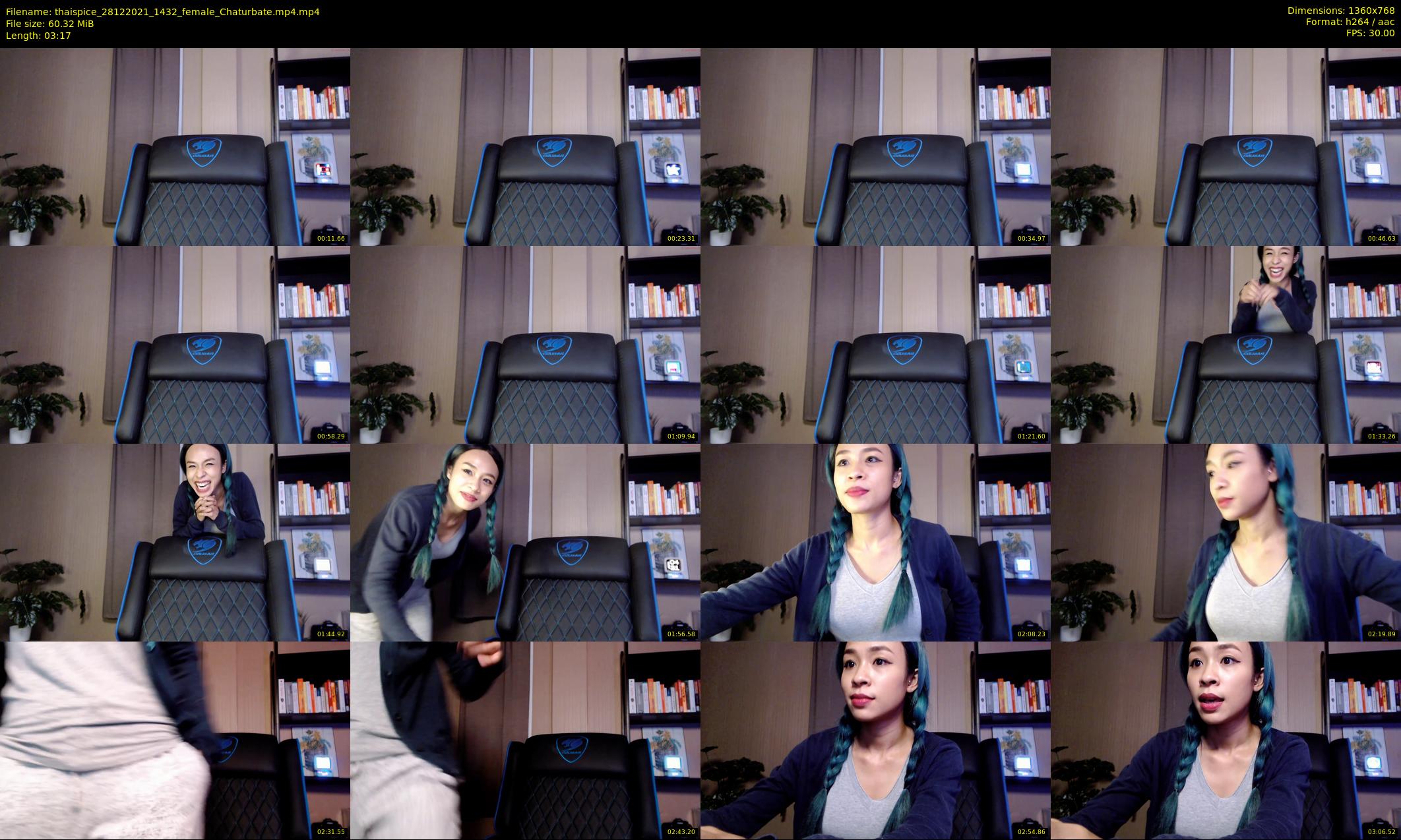 thaispice — 4 minute Chaturbate Female stripcam recording, 720p, Dec 28, 2021