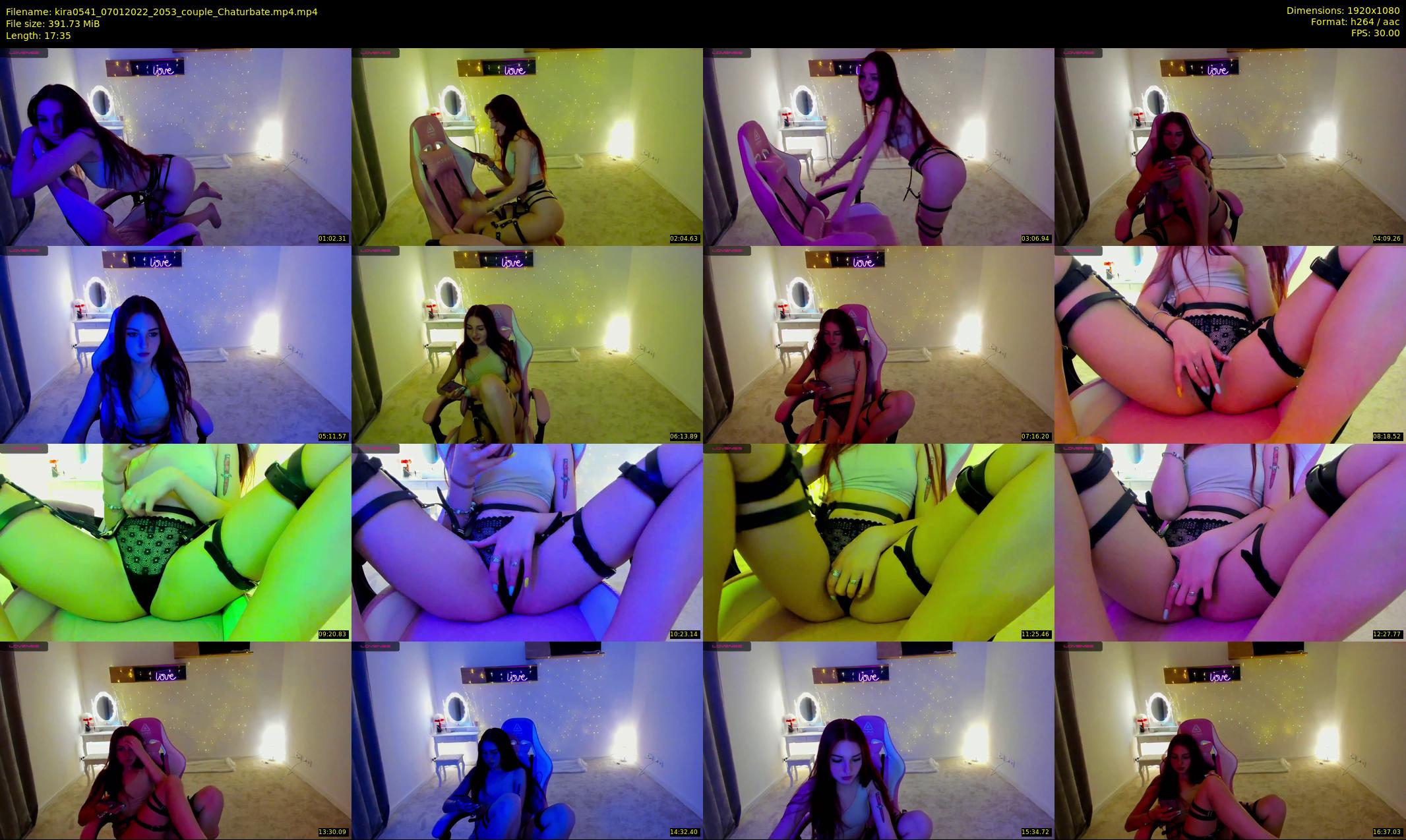 kira0541 — 18 minute Chaturbate Couple stripcam recording, 1080p, Jan 7, 2022
