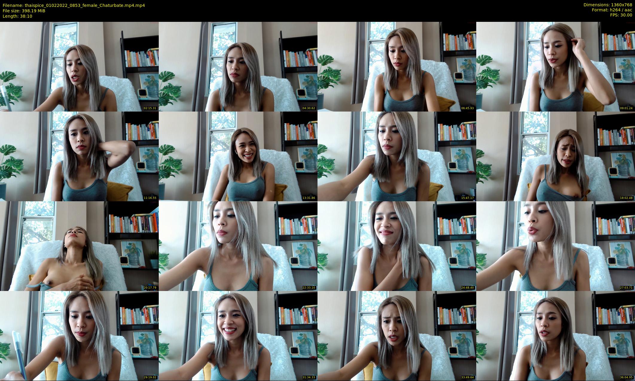 thaispice — 39 minute Chaturbate Female stripcam recording, 720p, Feb 1, 2022