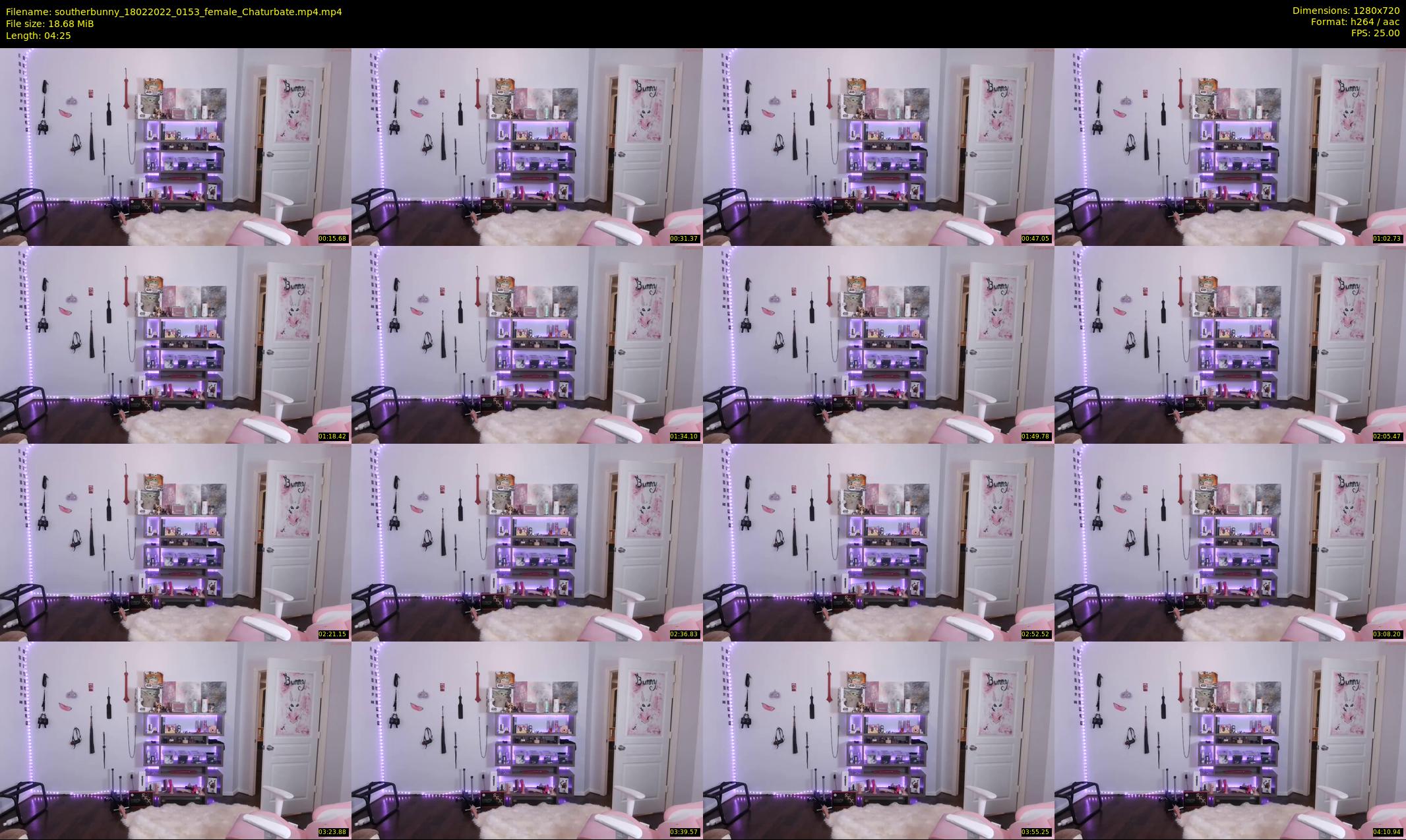 southerbunny — 5 minute Chaturbate Female stripcam recording, 720p, Feb 18, 2022