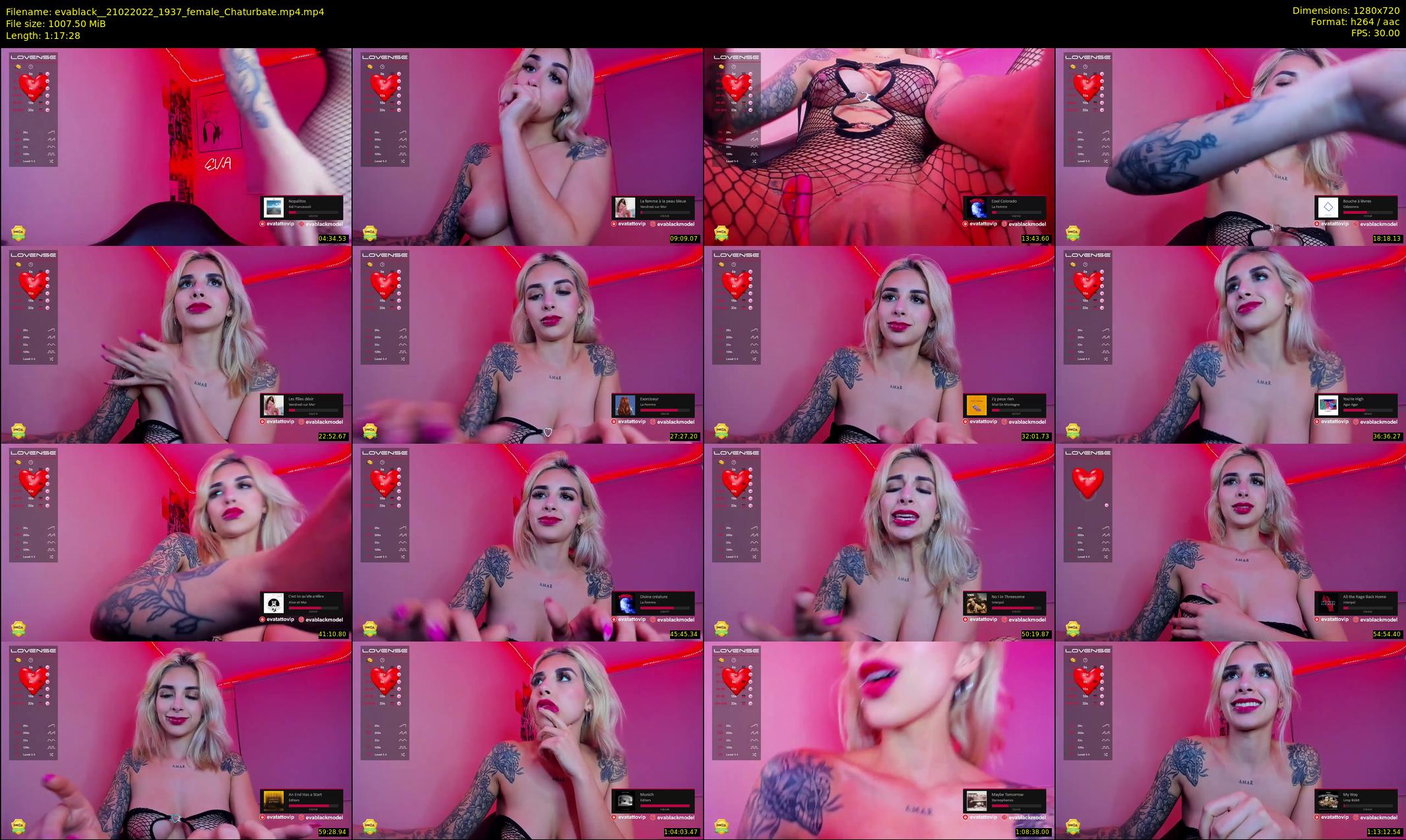 evablack_ — 78 minute Chaturbate Female stripcam recording, 720p, Feb 21, 2022