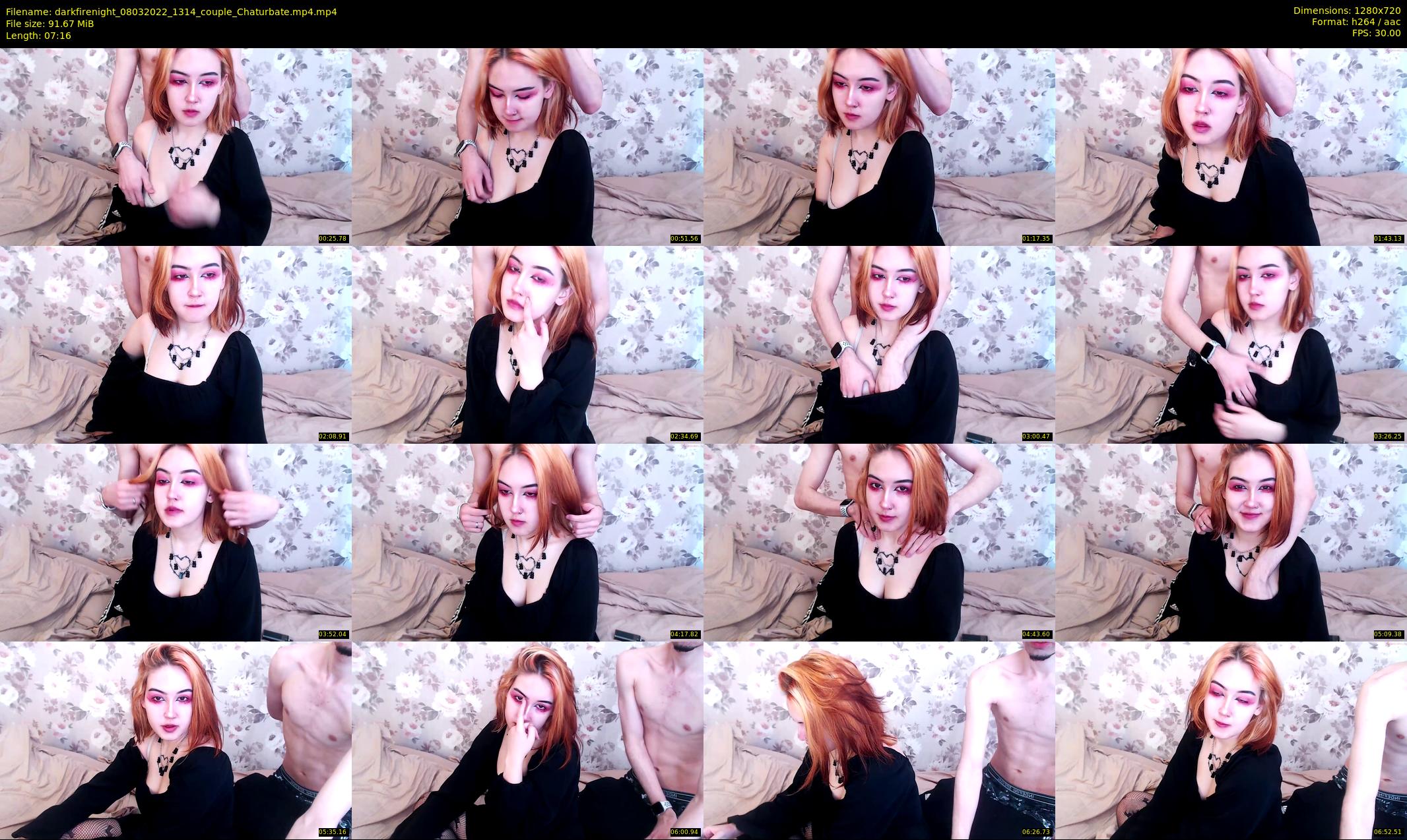 darkfirenight — 8 minute Chaturbate Couple stripcam recording, 720p, Mar 8, 2022