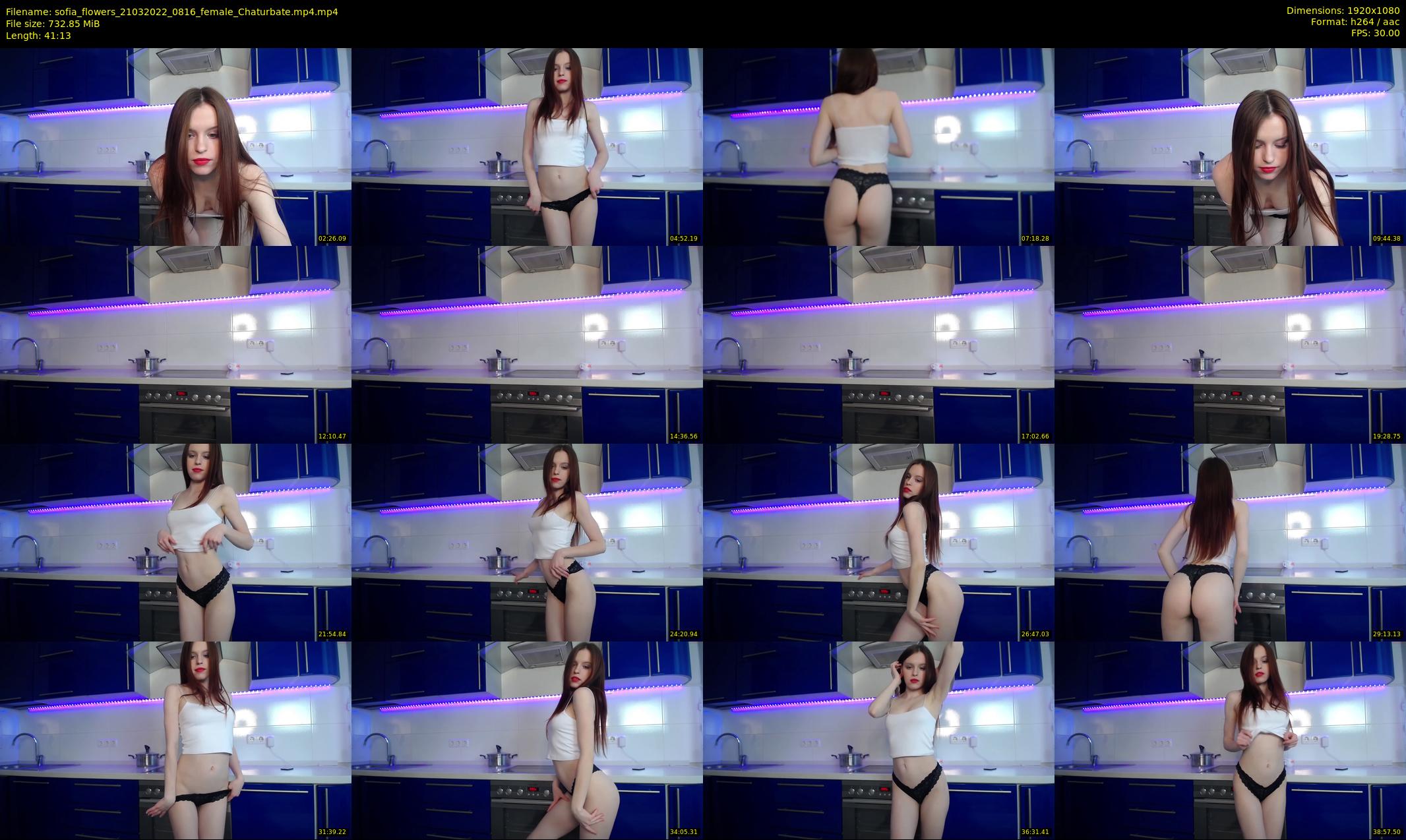 sofia_flowers — 42 minute Chaturbate Female stripcam recording, 1080p, Mar 21, 2022