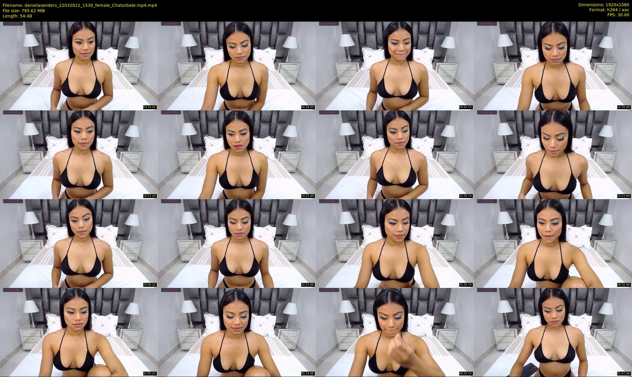 danielasanders — 55 minute Chaturbate Female stripcam recording, 1080p, Mar 22, 2022