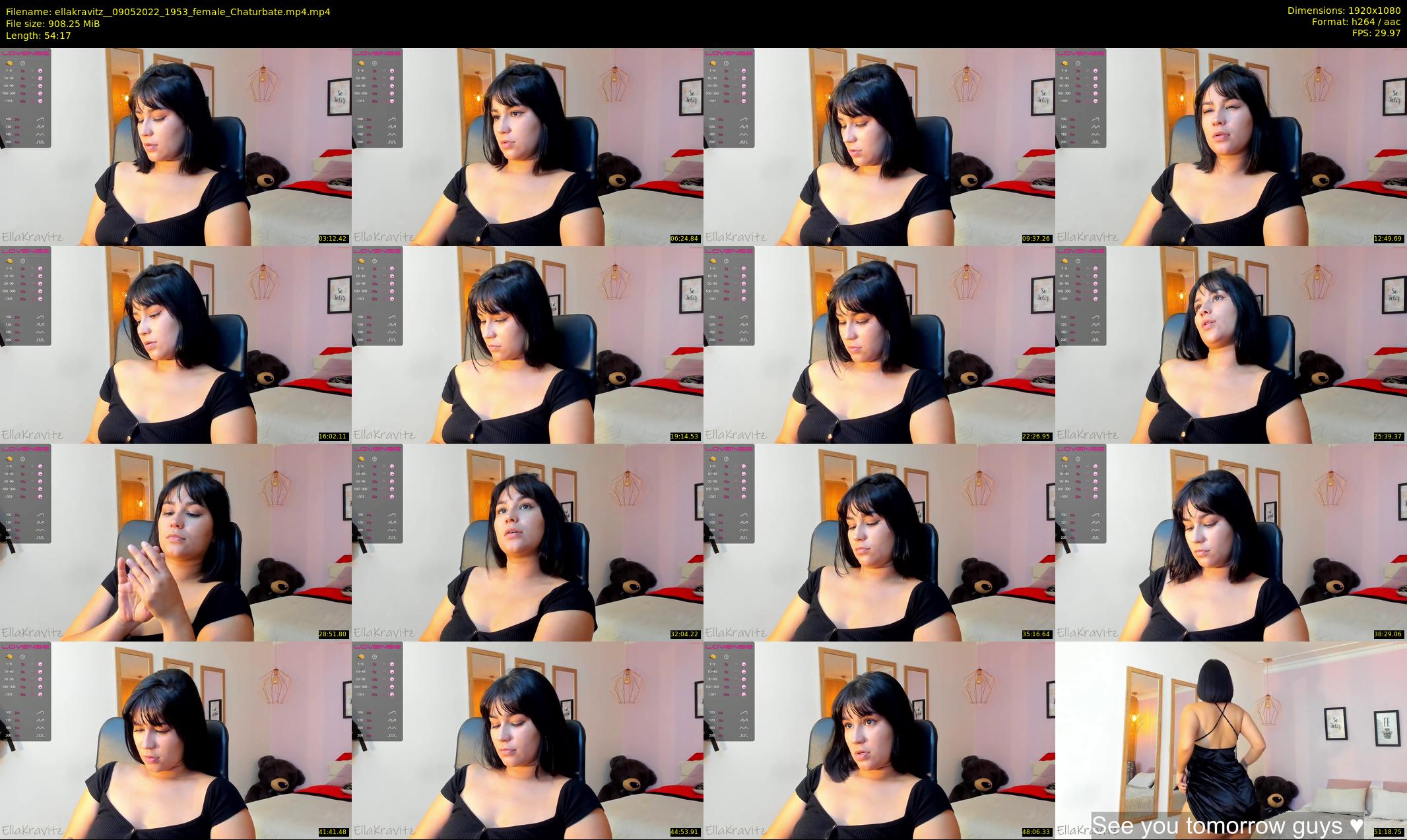 ellakravitz_ — 55 minute Chaturbate Female stripcam recording, 1080p, May 9, 2022