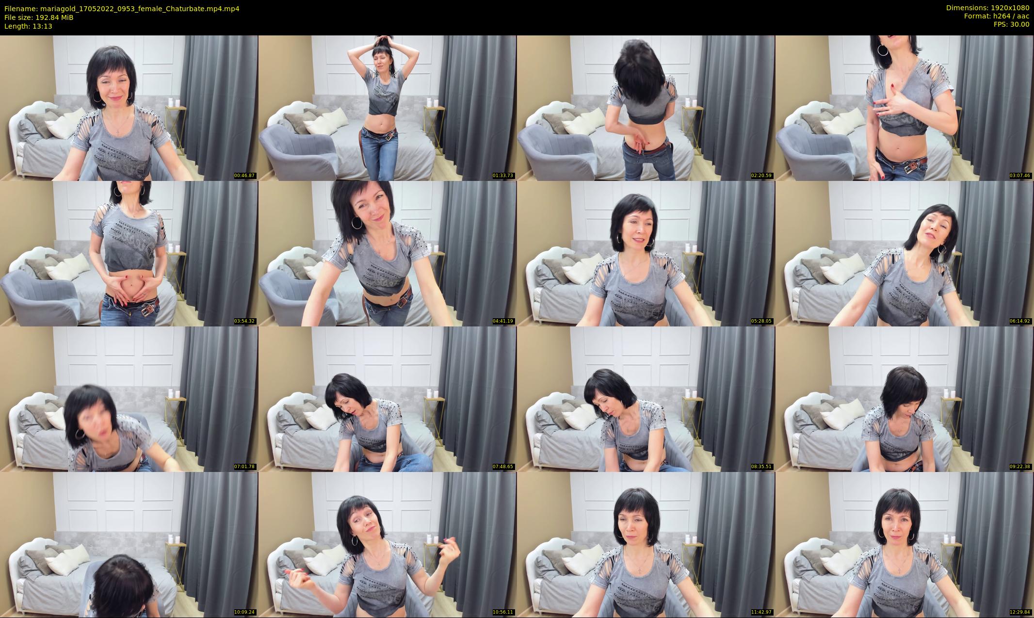 mariagold — 14 minute Chaturbate Female stripcam recording, 1080p, May 17, 2022