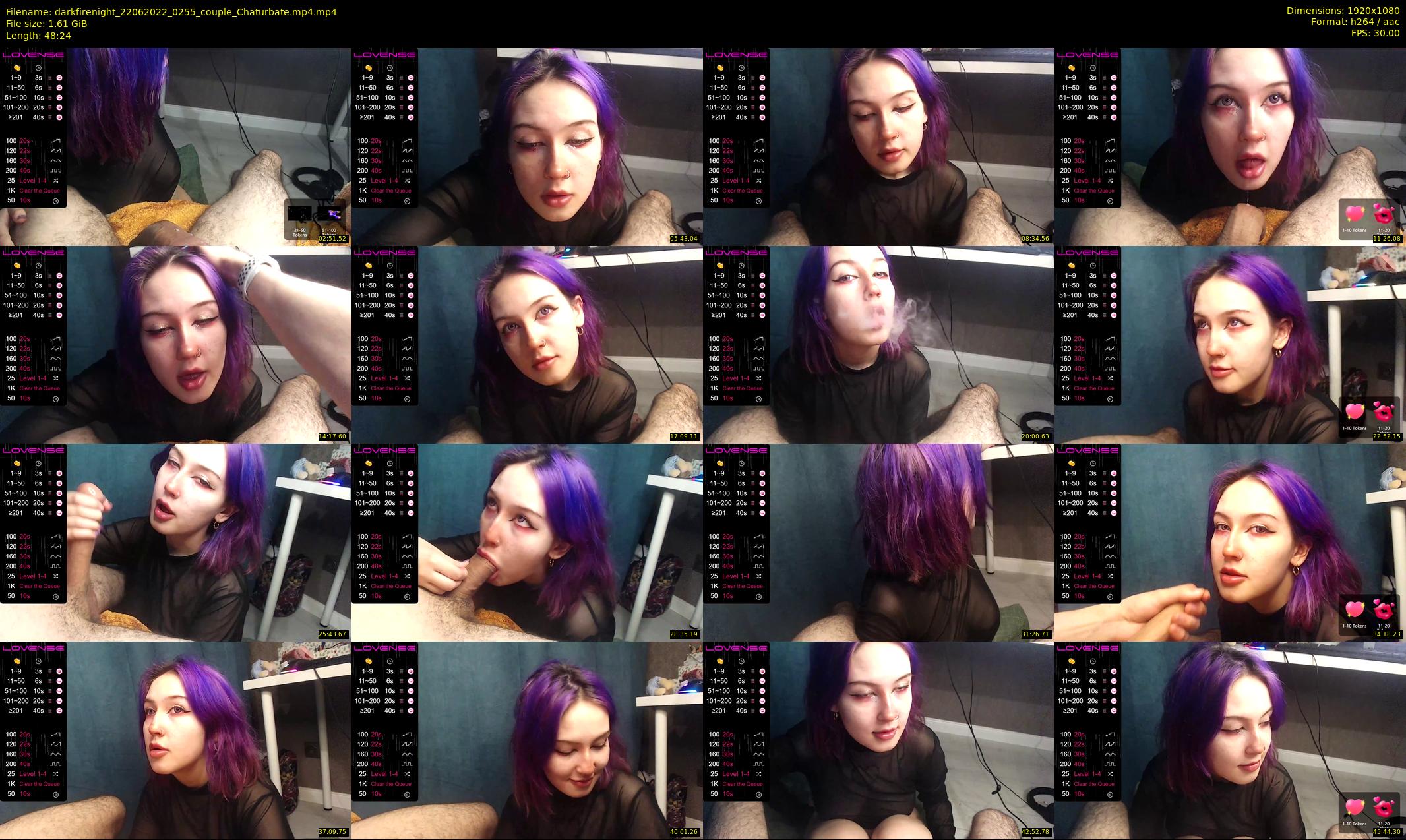 darkfirenight — 49 minute Chaturbate Couple stripcam recording, 1080p, Jun 22, 2022