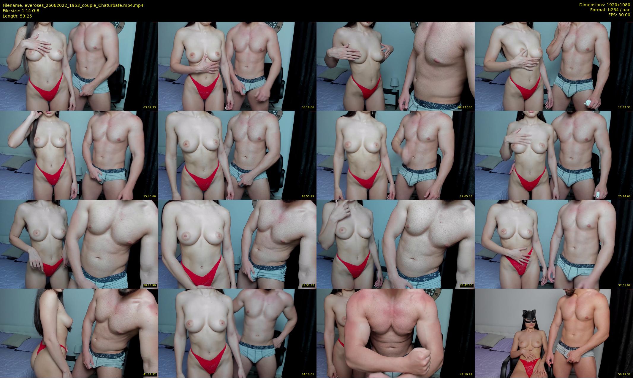 everoses — 54 minute Chaturbate Couple stripcam recording, 1080p, Jun 26, 2022