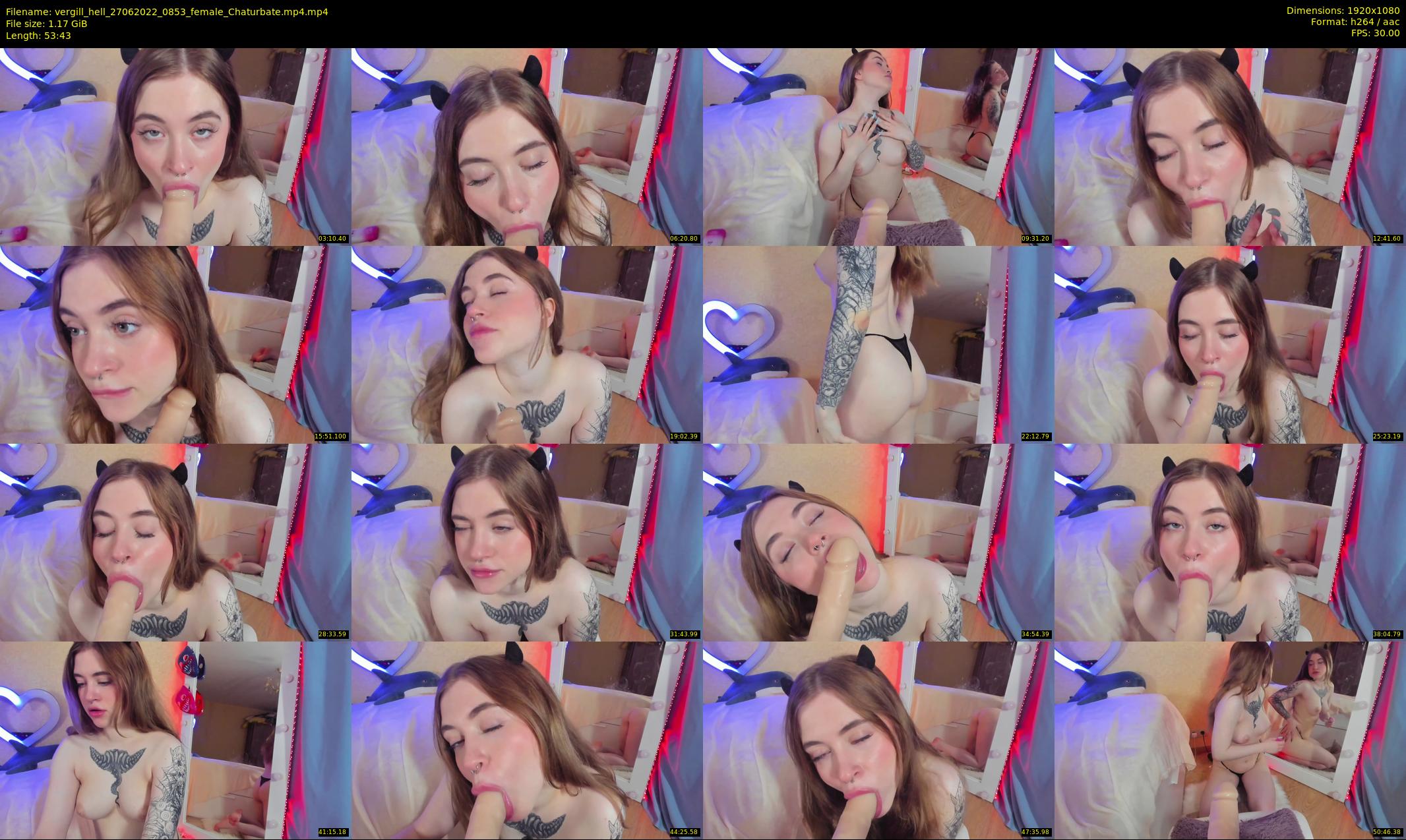 vergill_hell — 54 minute Chaturbate Female stripcam recording, 1080p, Jun 27, 2022