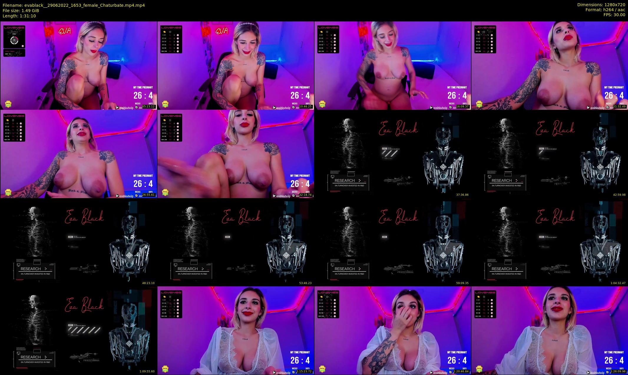 evablack_ — 92 minute Chaturbate Female stripcam recording, 720p, Jun 29, 2022