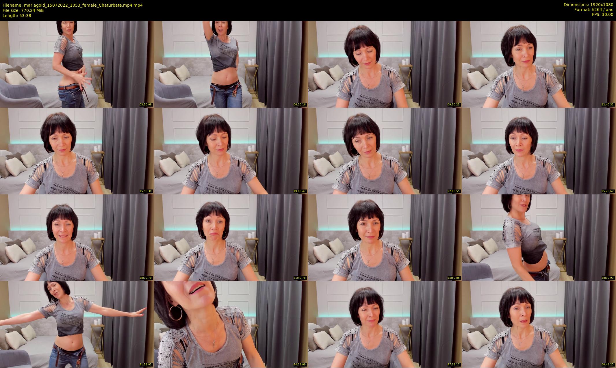 mariagold — 54 minute Chaturbate Female stripcam recording, 1080p, Jul 15, 2022