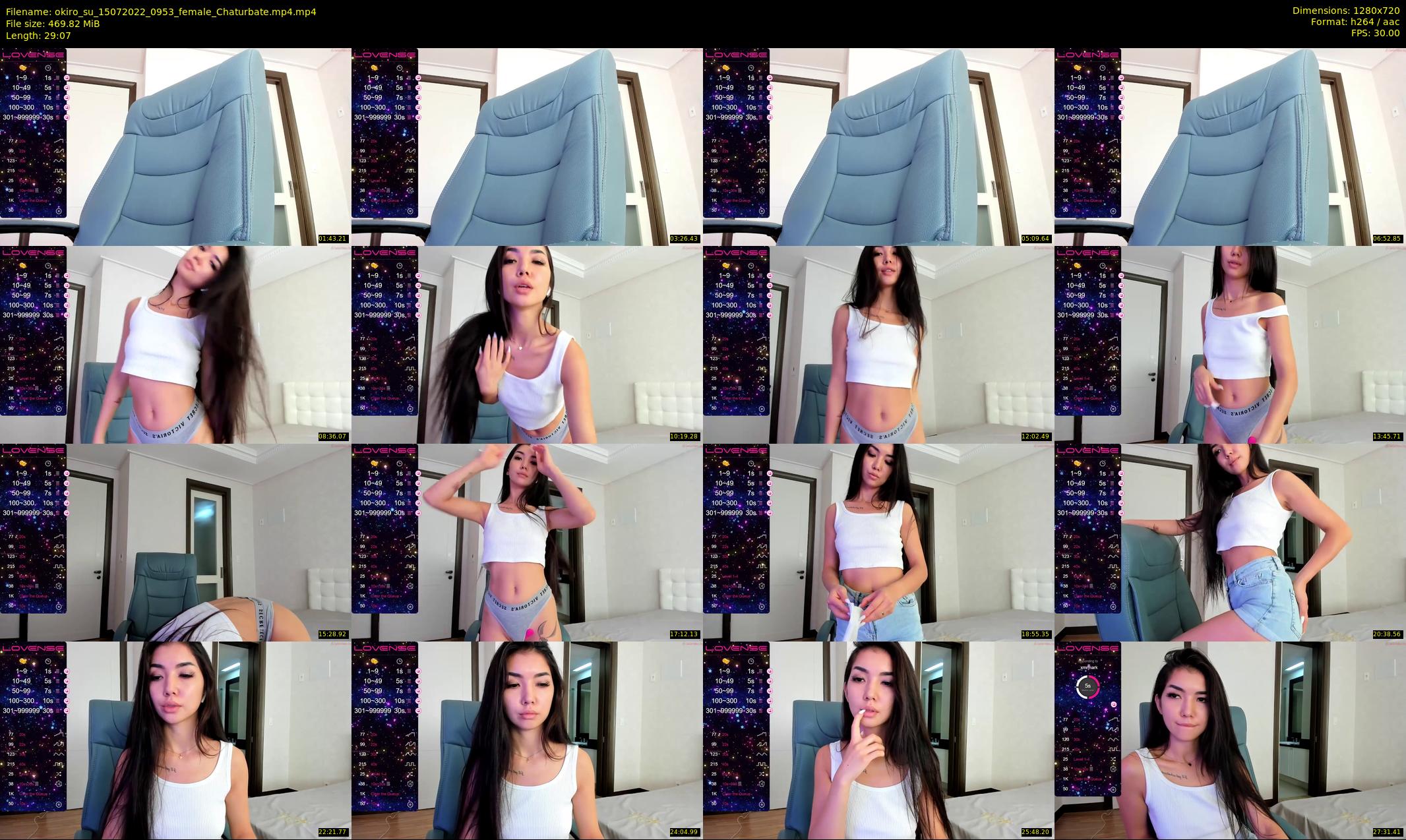 okiro_su — 30 minute Chaturbate Female stripcam recording, 720p, Jul 15, 2022