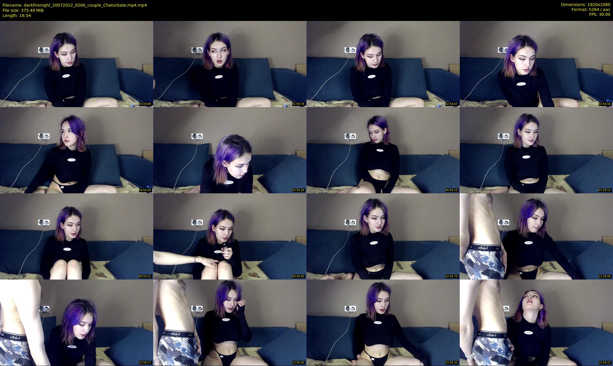 darkfirenight — 17 minute Chaturbate Couple stripcam recording, 1080p, Jul 20, 2022
