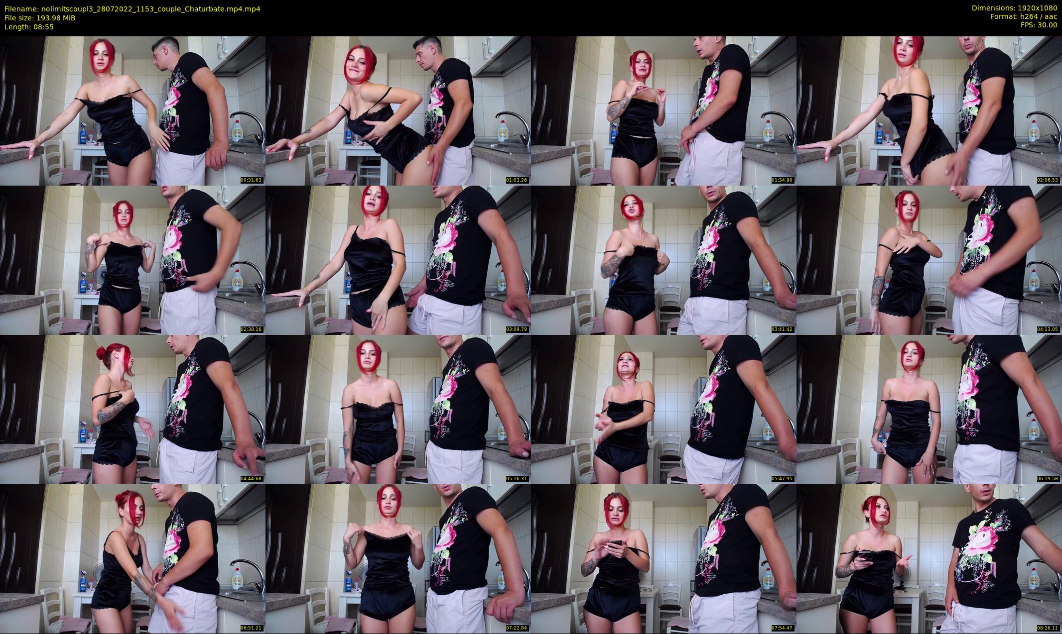 nolimitscoupl3 — 9 minute Chaturbate Couple stripcam recording, 1080p, Jul 28, 2022