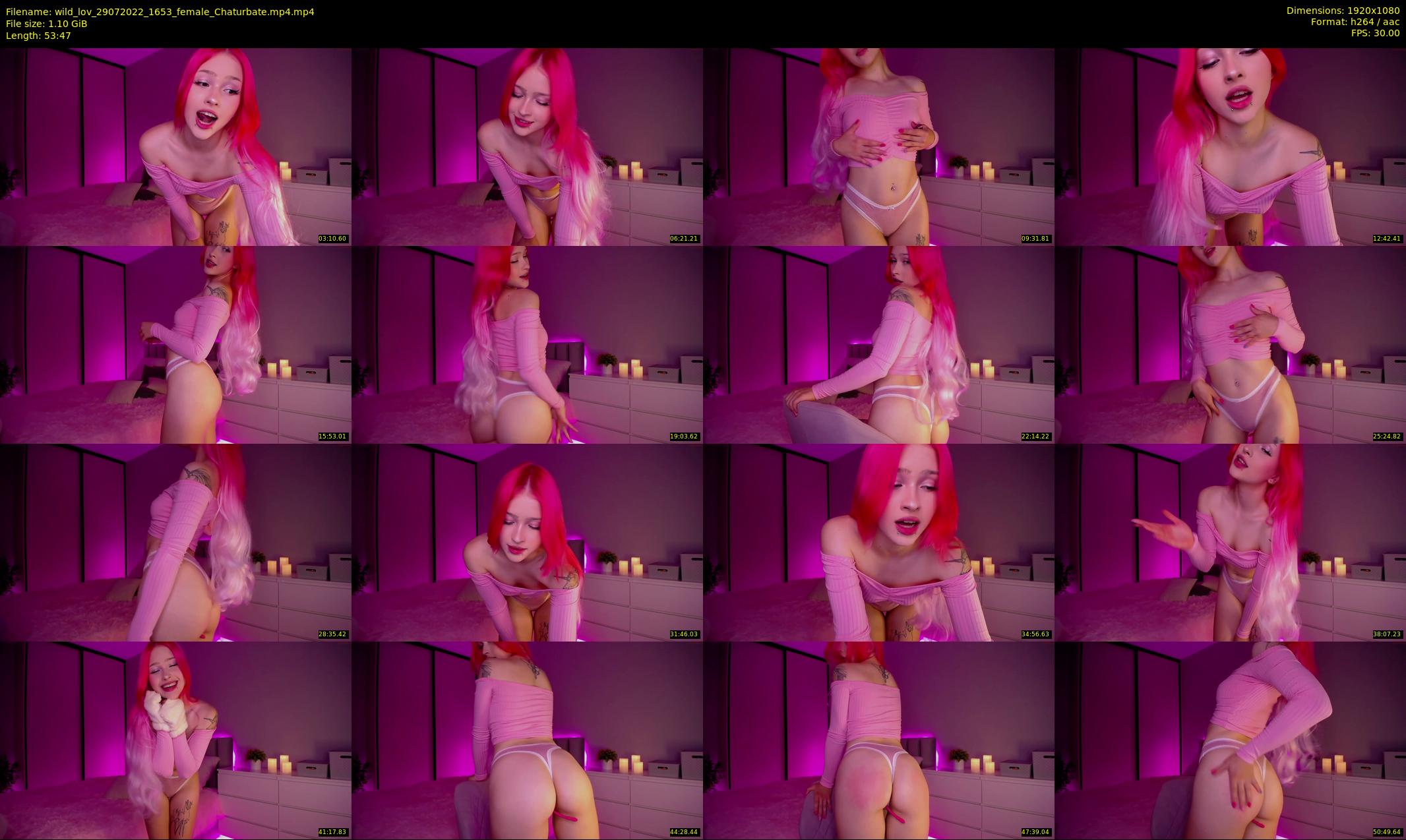 wild_lov — 54 minute Chaturbate Female stripcam recording, 1080p, Jul 29, 2022