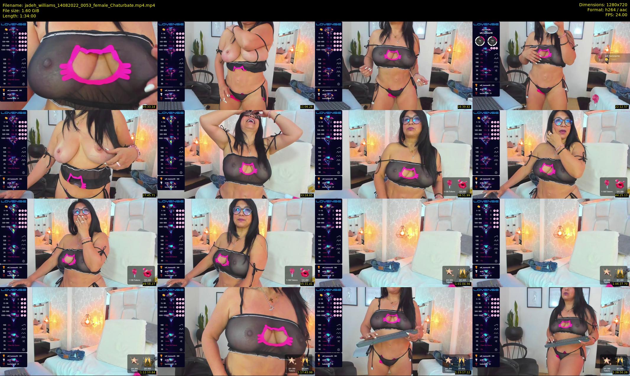 jadeh_williams — 94 minute Chaturbate Female stripcam recording, 720p, Aug 14, 2022