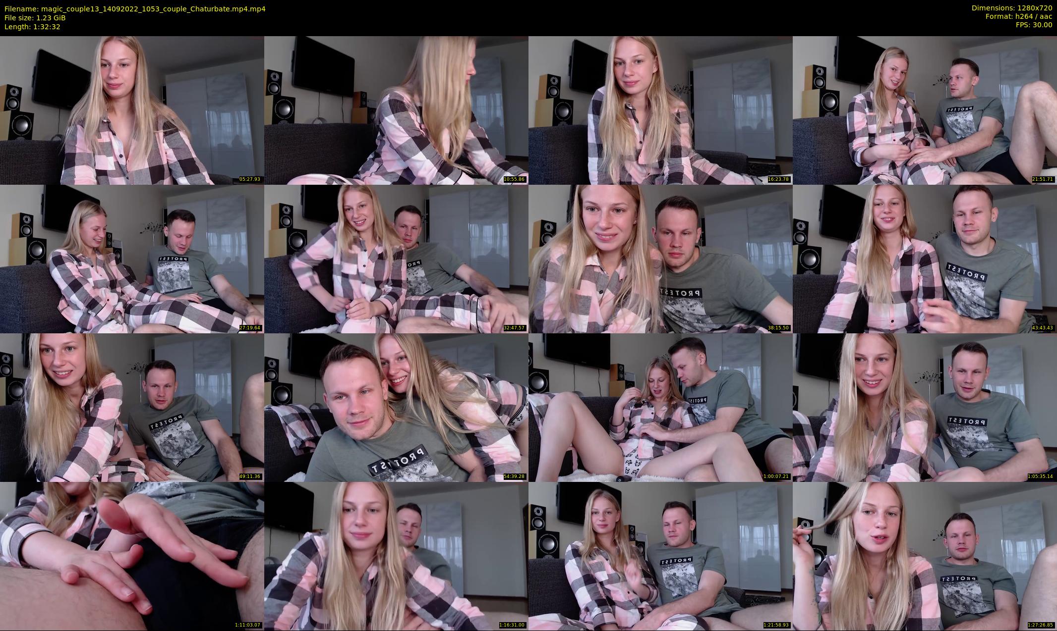 magic_couple13 — 93 minute Chaturbate Couple stripcam recording, 720p, Sep 14, 2022