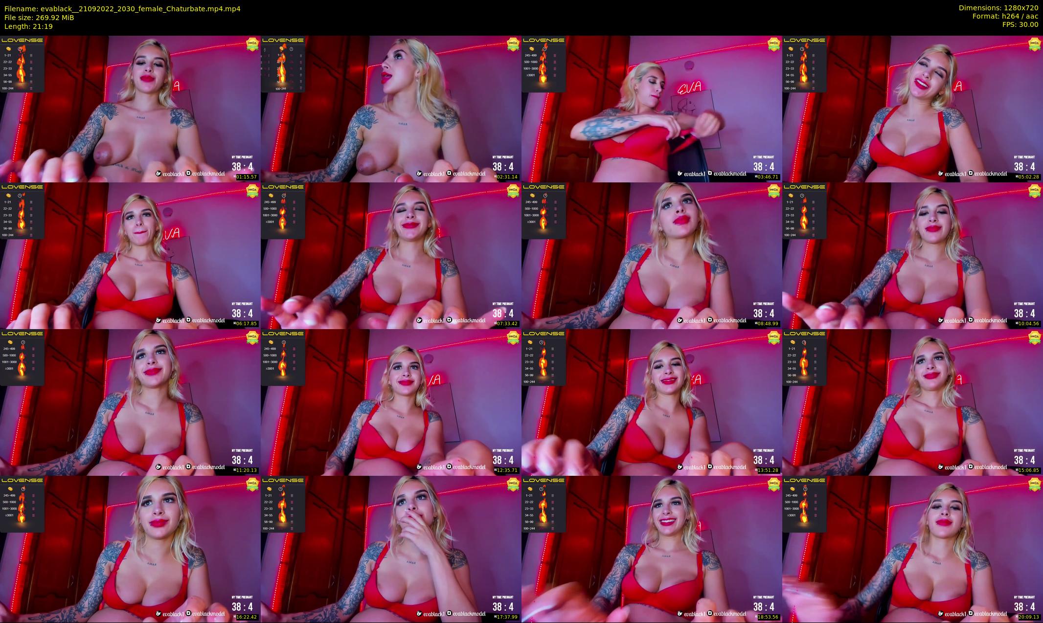 evablack_ — 22 minute Chaturbate Female stripcam recording, 720p, Sep 21, 2022