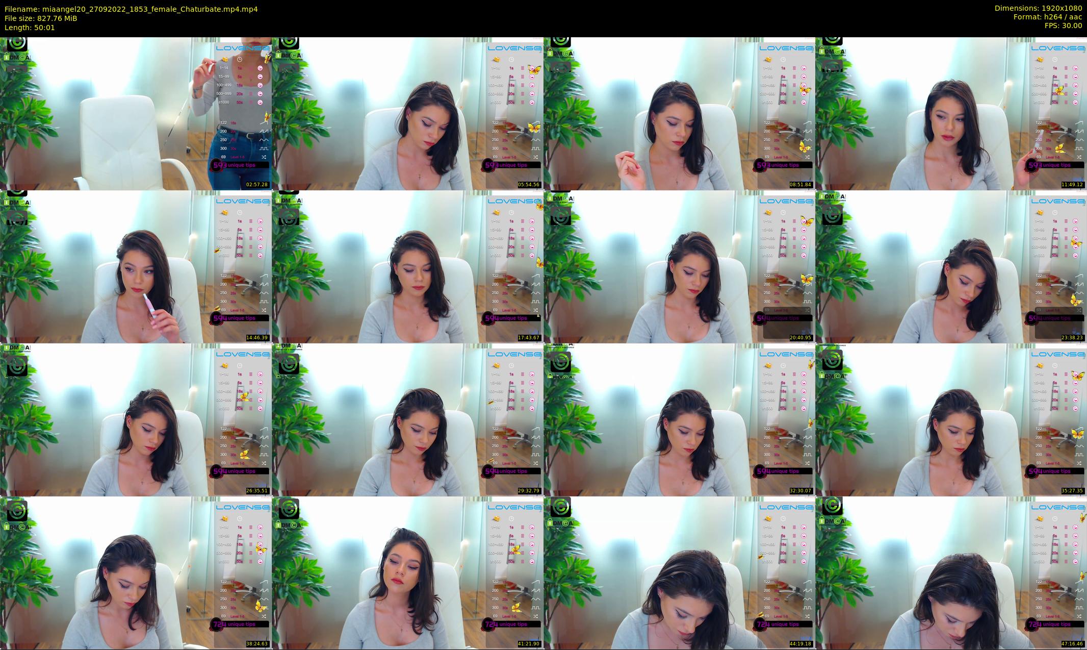 miaangel20 — 51 minute Chaturbate Female stripcam recording, 1080p, Sep 27, 2022