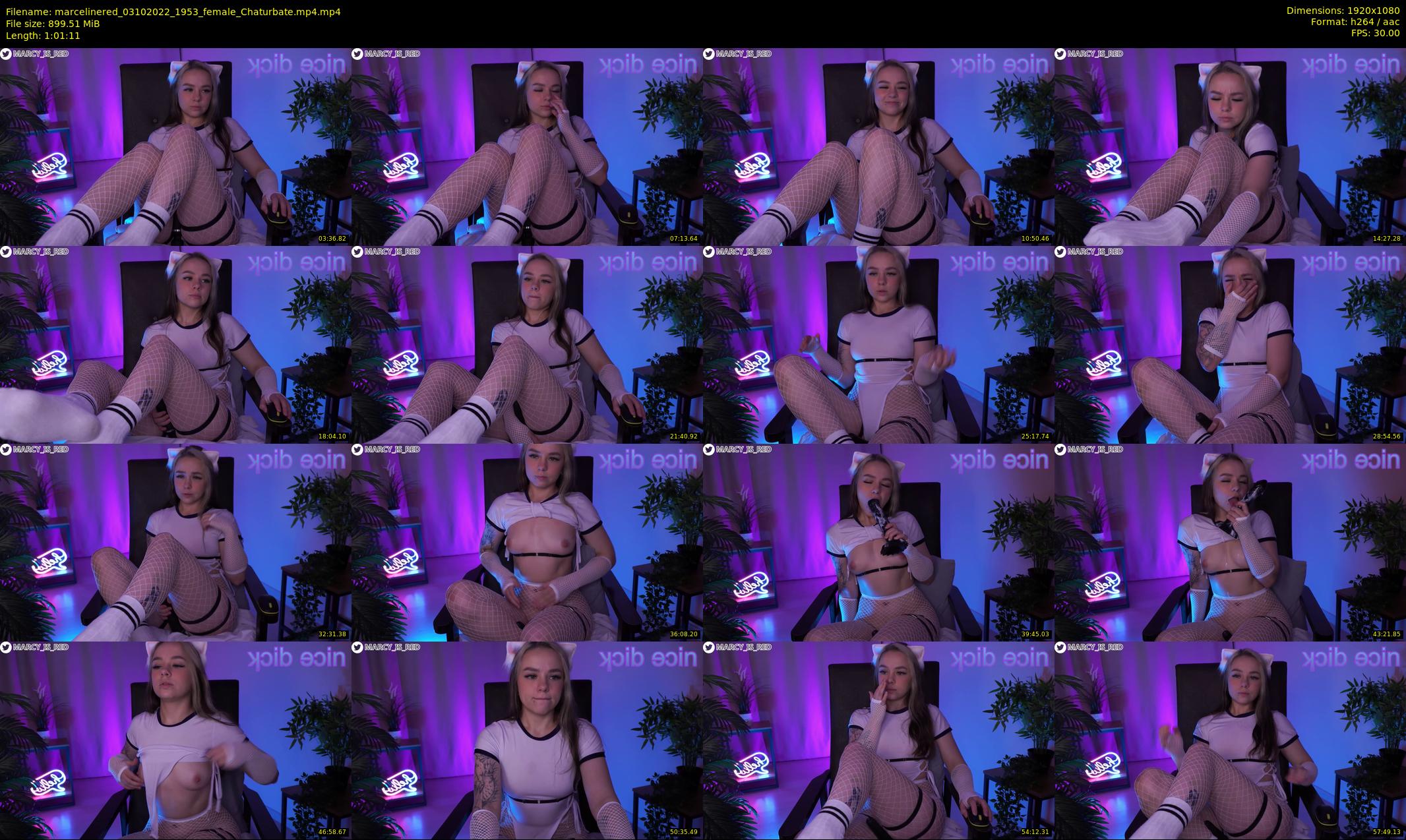 marcelinered — 62 minute Chaturbate Female stripcam recording, 1080p, Oct 3, 2022