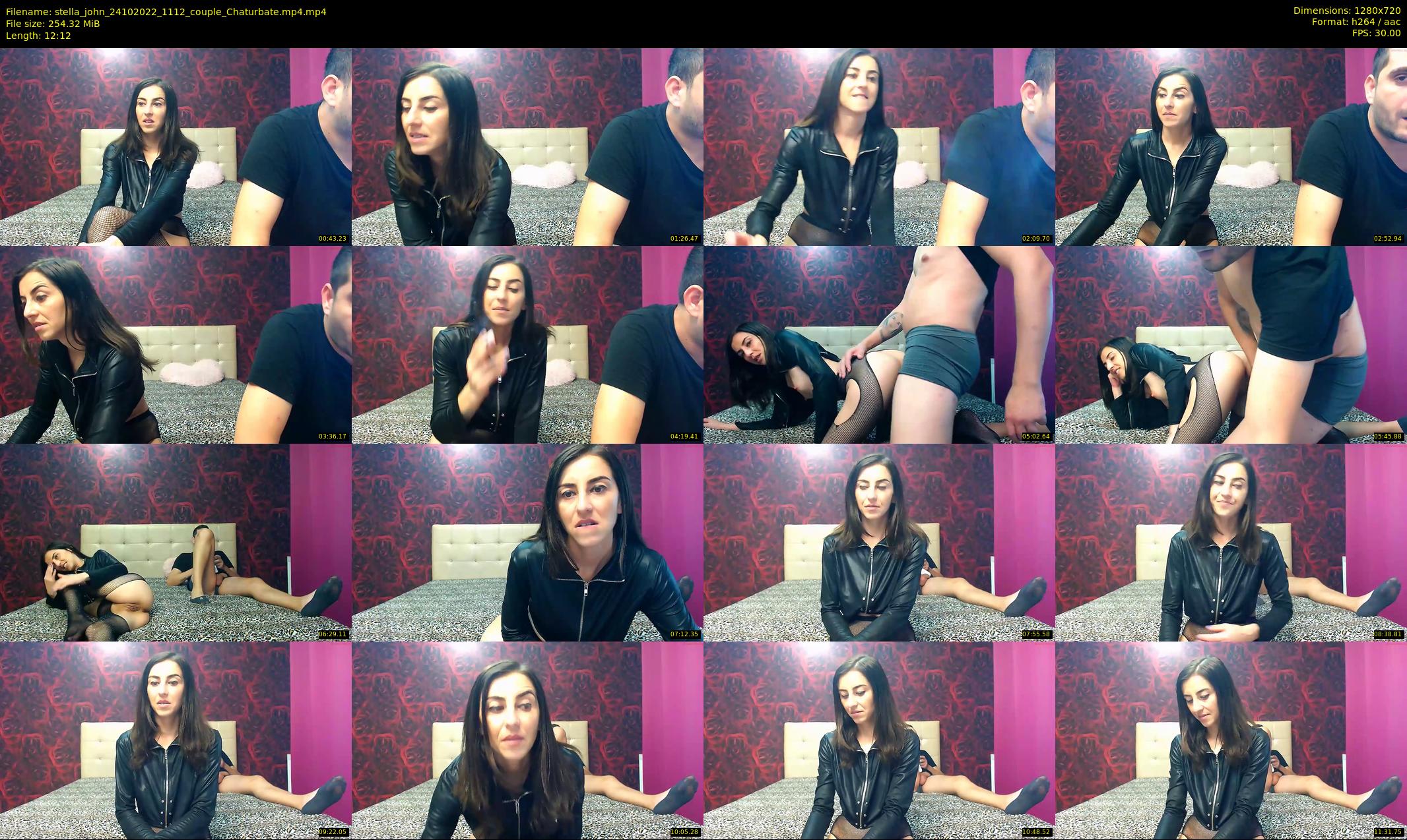 stella_john — 13 minute Chaturbate Couple stripcam recording, 720p, Oct 24, 2022