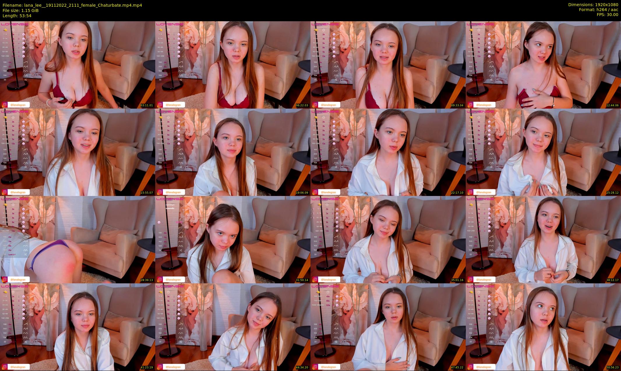lana_lee_ — 54 minute Chaturbate Female stripcam recording, 1080p, Nov 19, 2022