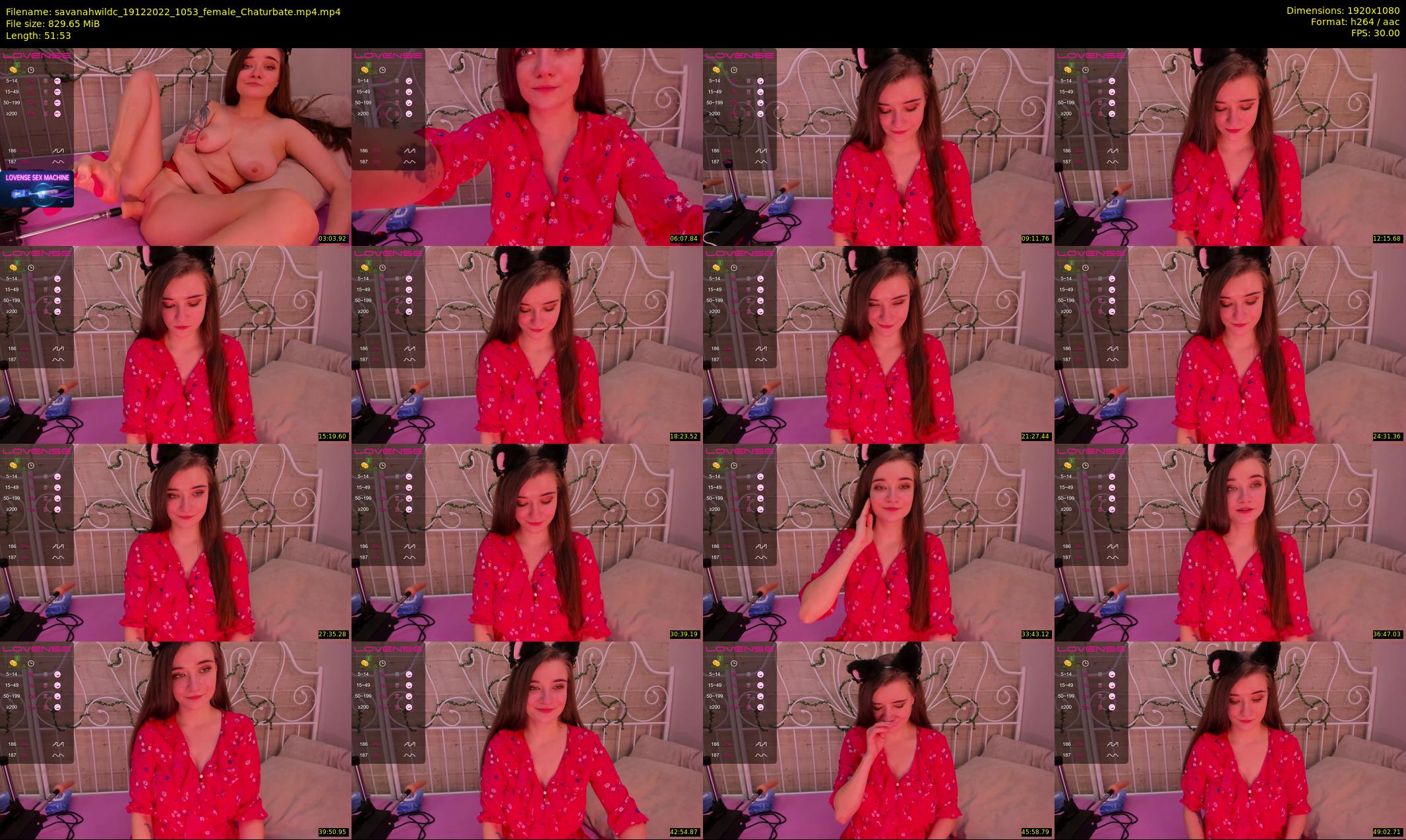 savanahwildc — 52 minute Chaturbate Female stripcam recording, 1080p, Dec 19, 2022