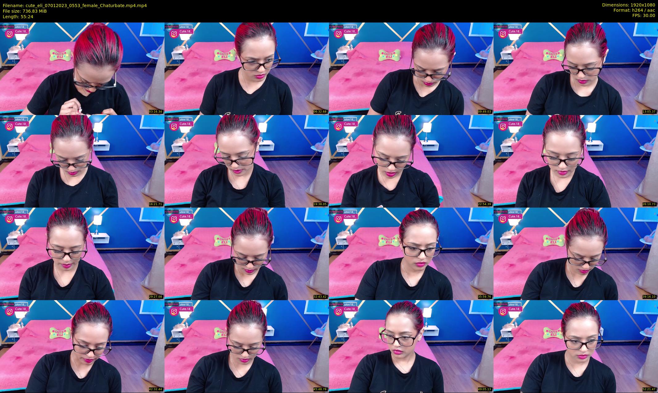 cute_eli — 56 minute Chaturbate Female stripcam recording, 1080p, Jan 7, 2023