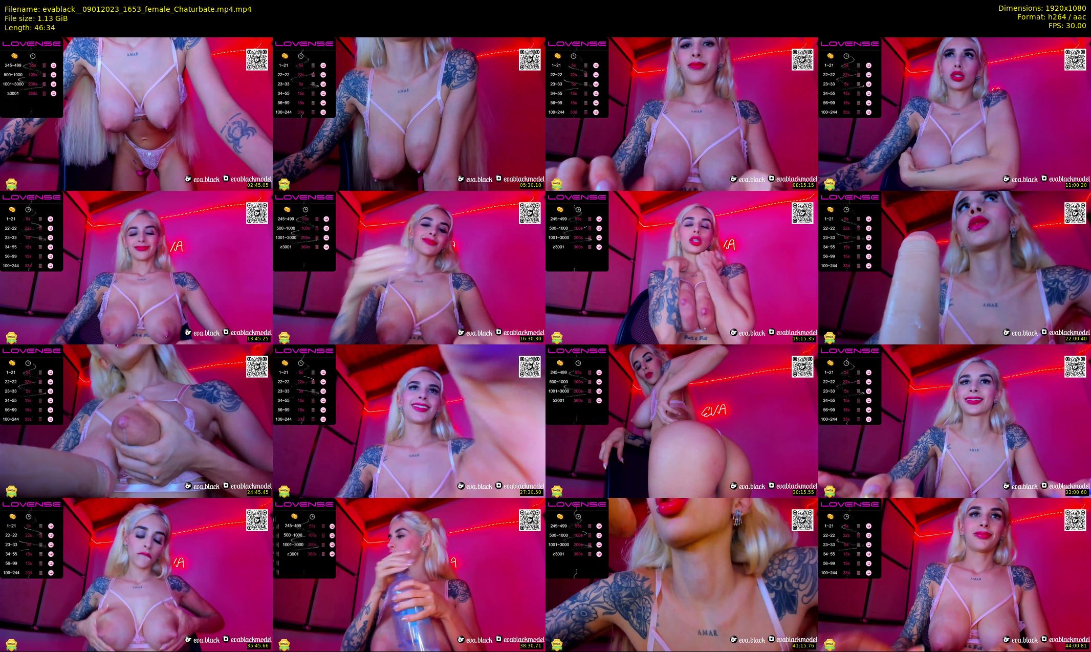 evablack_ — 47 minute Chaturbate Female stripcam recording, 1080p, Jan 9, 2023