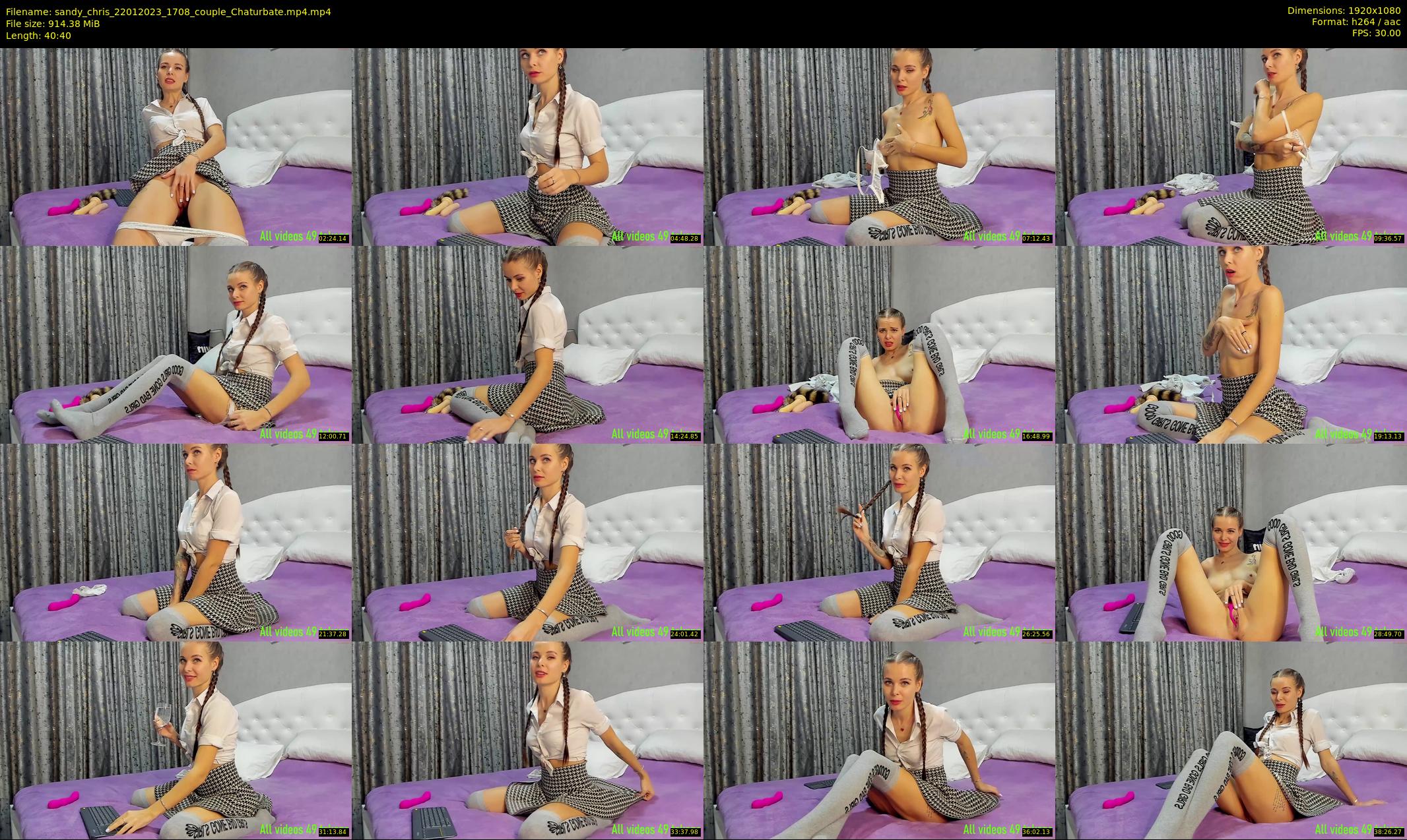 sandy_chris — 41 minute Chaturbate Couple stripcam recording, 1080p, Jan 22, 2023