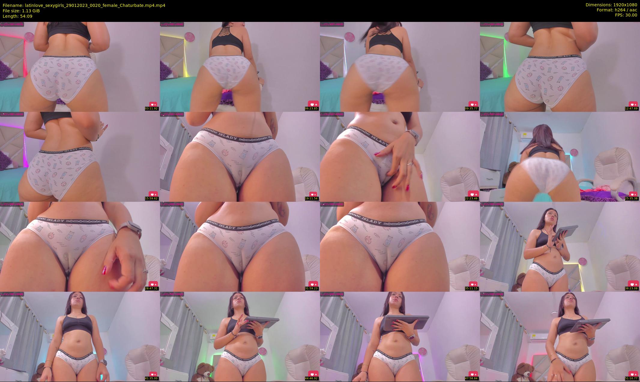 latinlove_sexygirls — 55 minute Chaturbate Female stripcam recording, 1080p, Jan 29, 2023