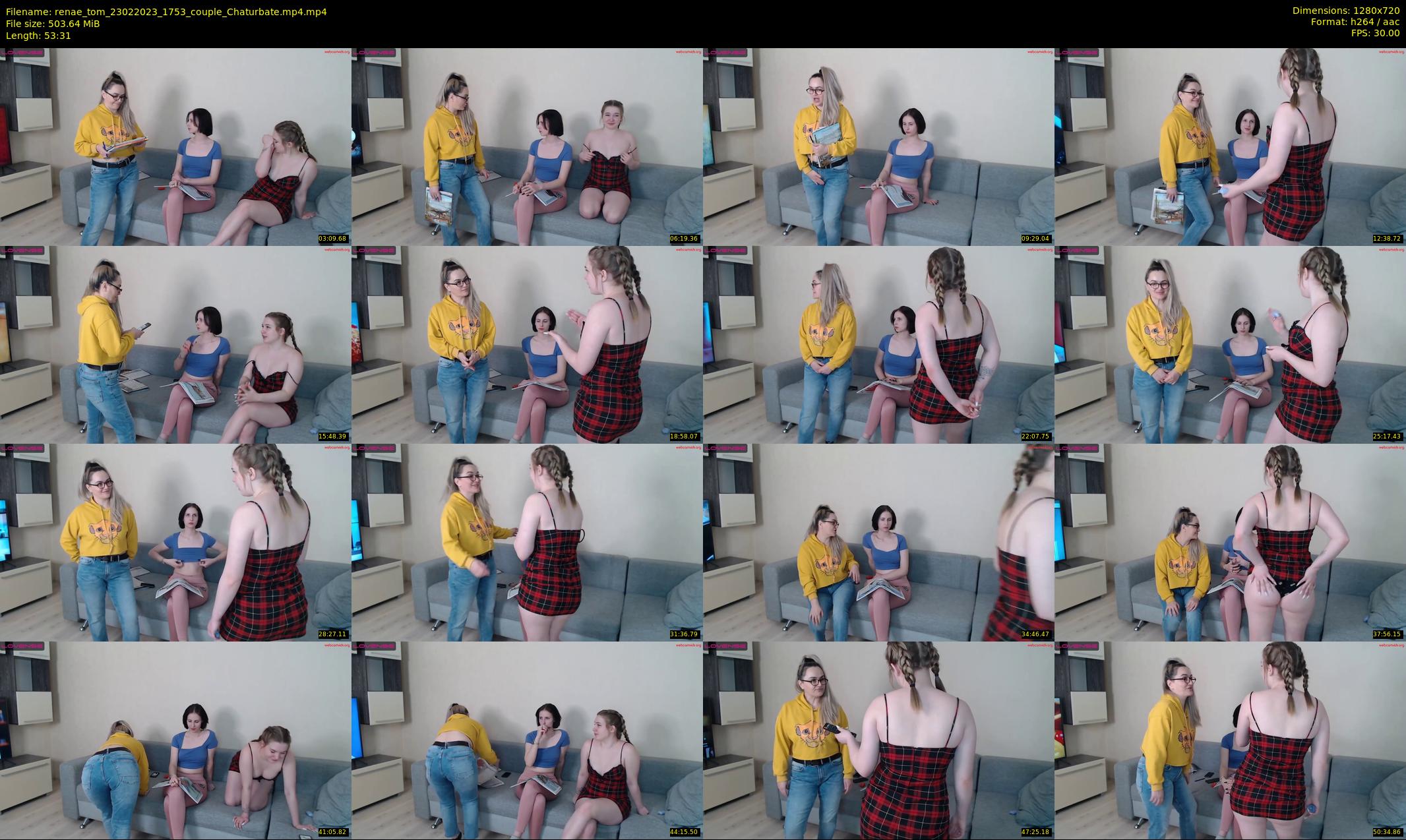 renae_tom — 54 minute Chaturbate Couple stripcam recording, 720p, Feb 23, 2023