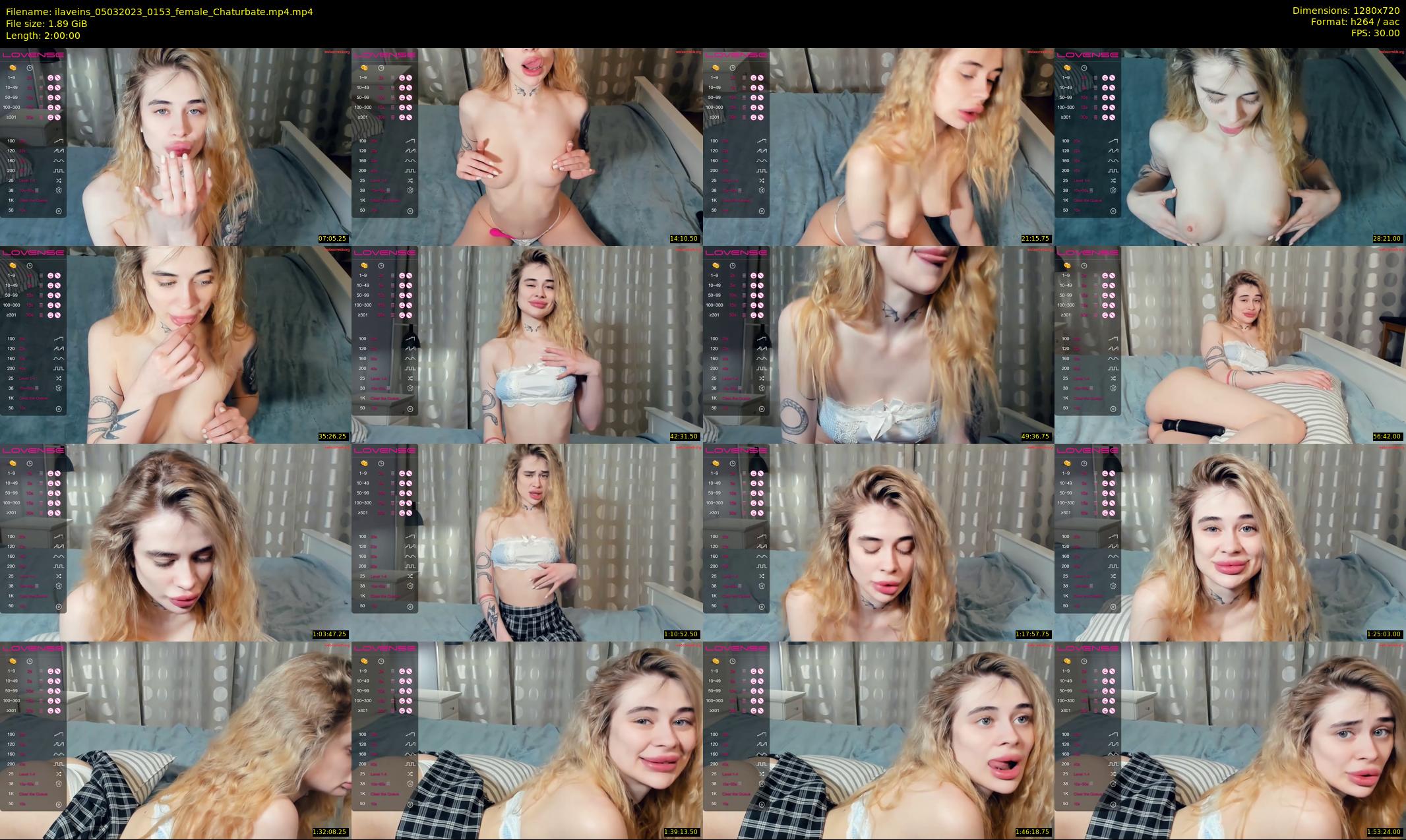 ilaveins — 120 minute Chaturbate Female stripcam recording, 720p, Mar 5, 2023