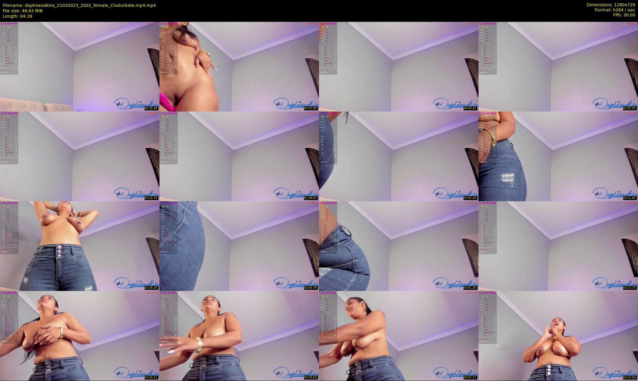daphneadkins — 5 minute Chaturbate Female stripcam recording, 720p, Mar 21, 2023