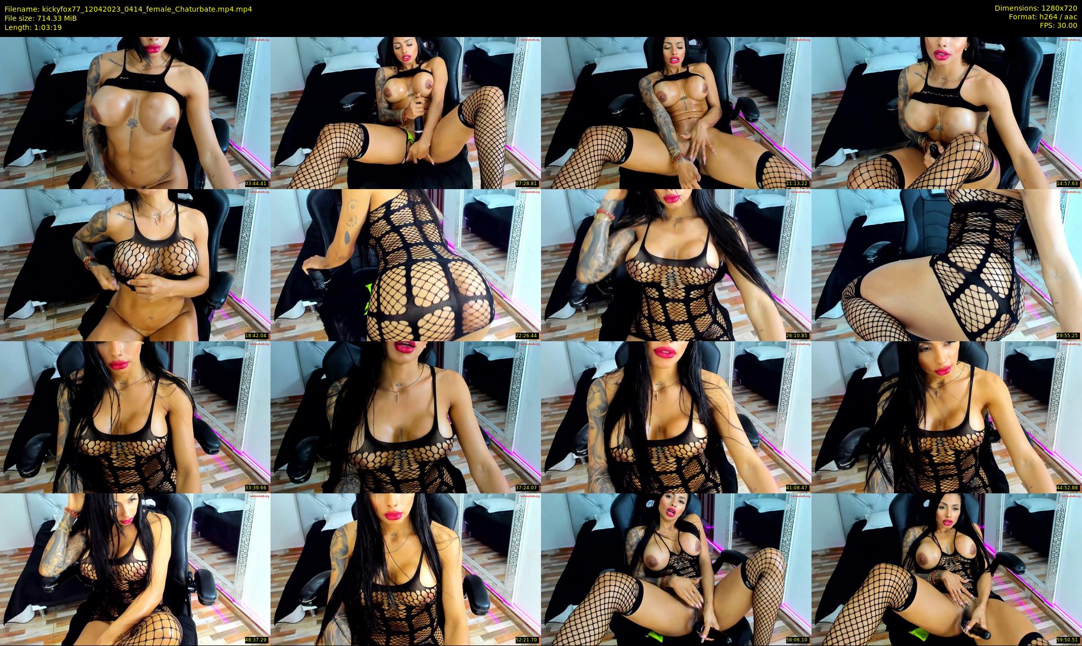 kickyfox77 — 64 minute Chaturbate Female stripcam recording, 720p, Apr 12, 2023