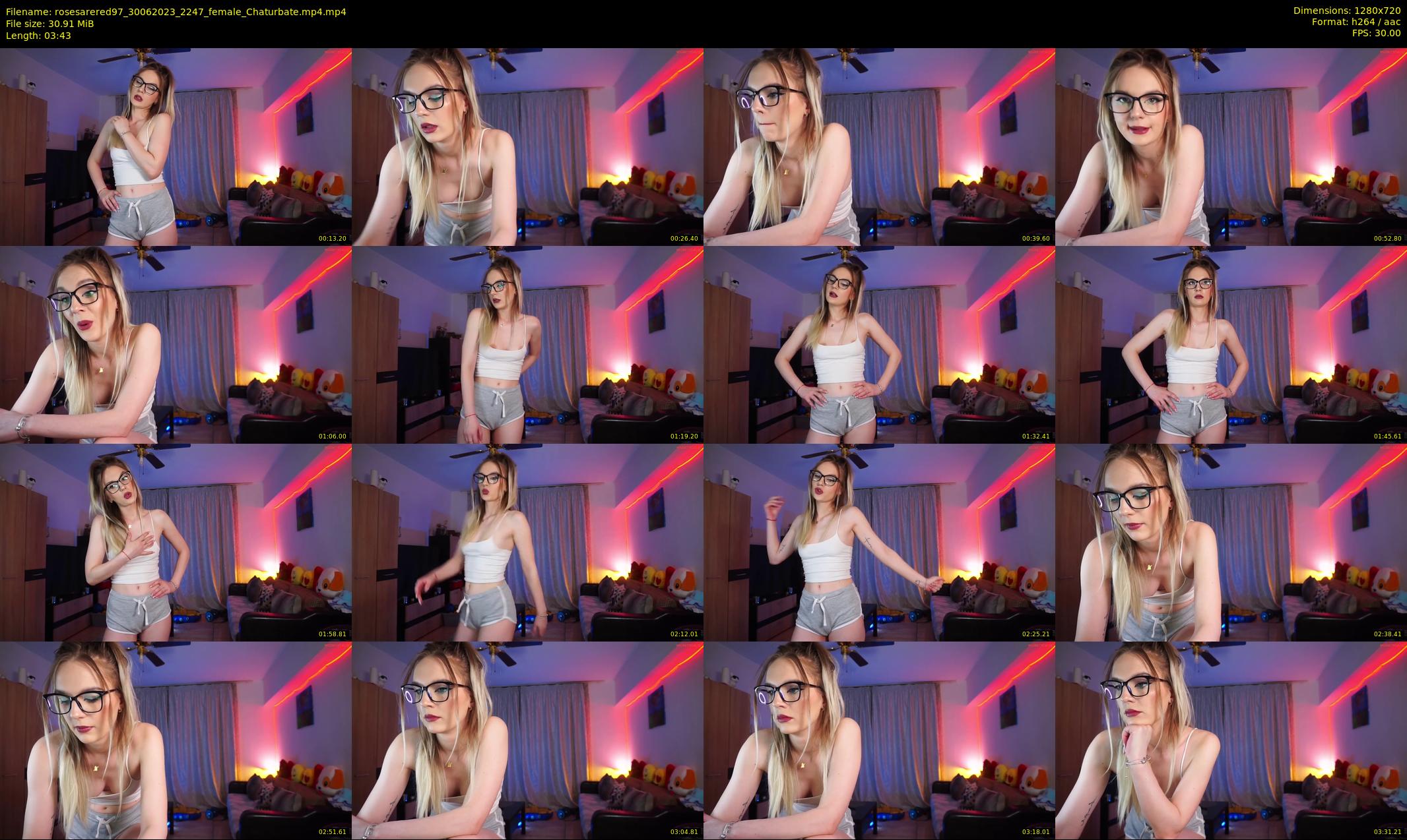 rosesarered97 — 4 minute Chaturbate Female stripcam recording, 720p, Jun 30, 2023