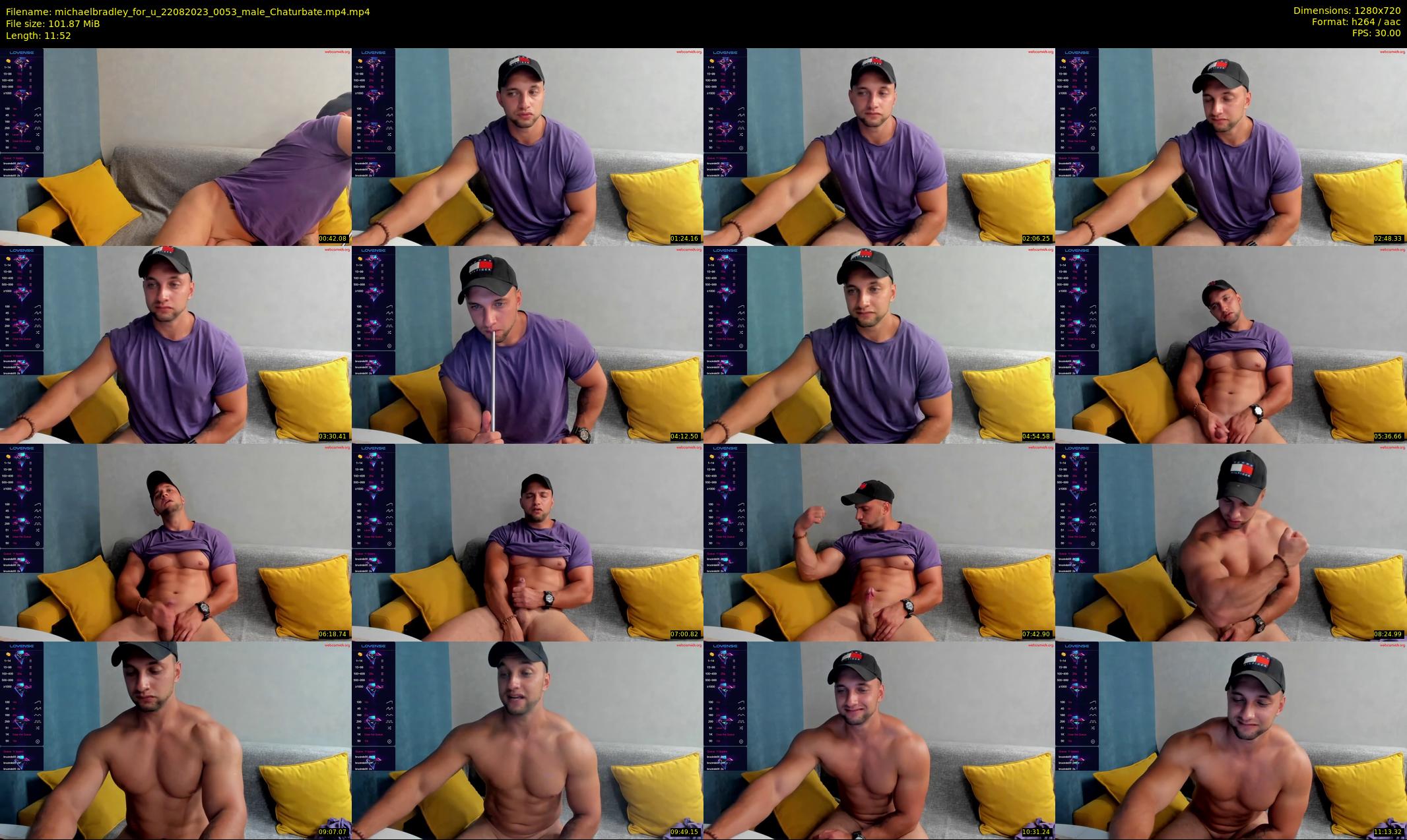 michaelbradley_for_u — 12 minute Chaturbate Male stripcam recording, 720p, Aug 22, 2023