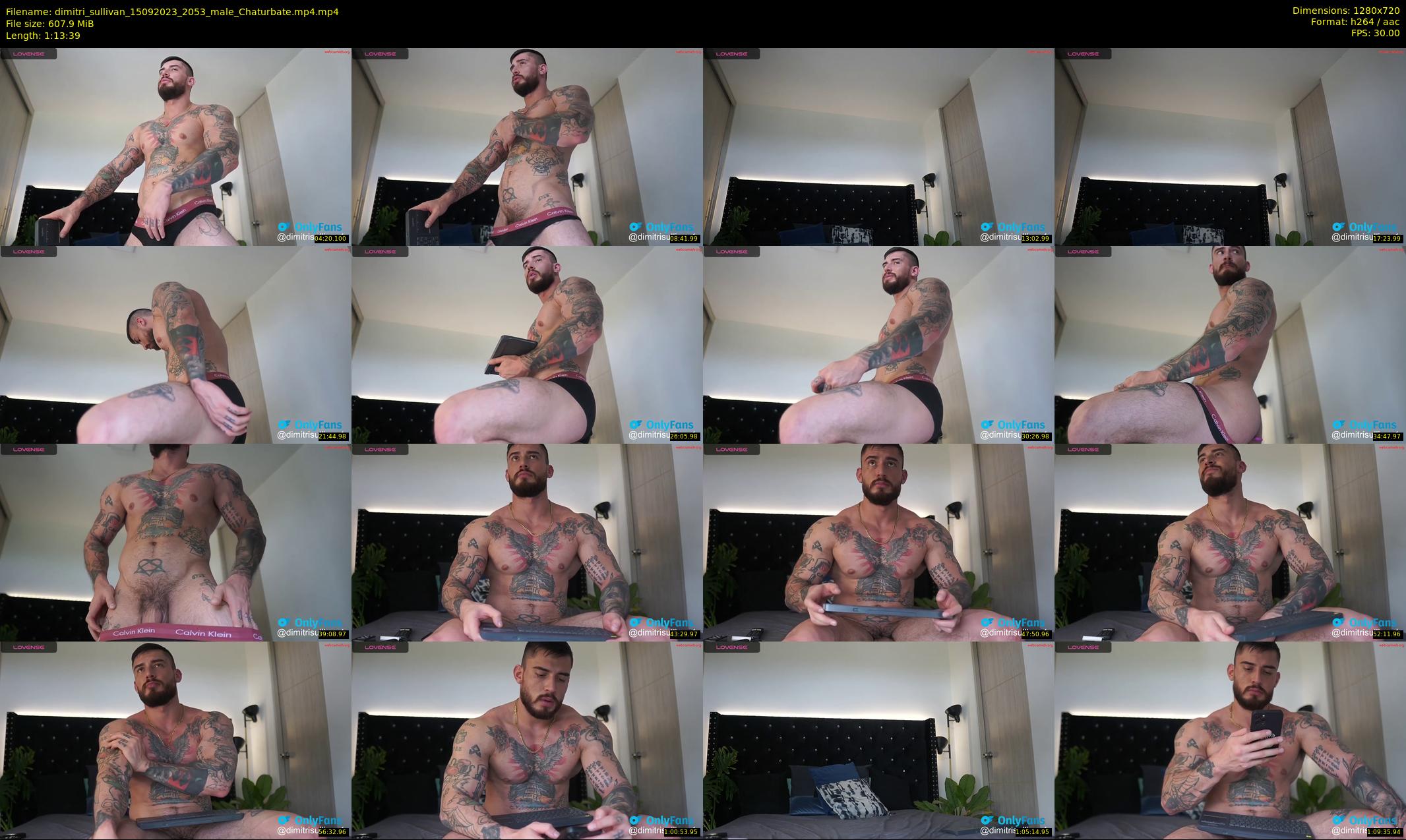 dimitri_sullivan — 74 minute Chaturbate Male stripcam recording, 720p, Sep 15, 2023