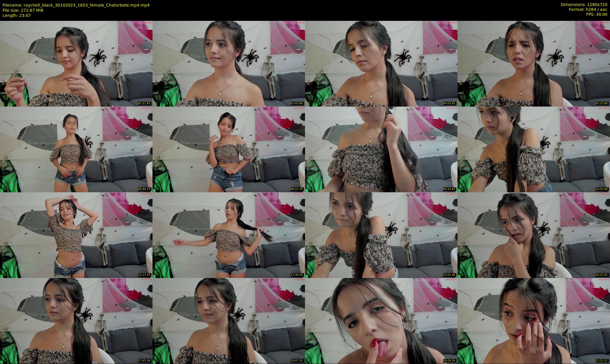 raychell_black — 24 minute Chaturbate Female stripcam recording, 720p, Oct 30, 2023