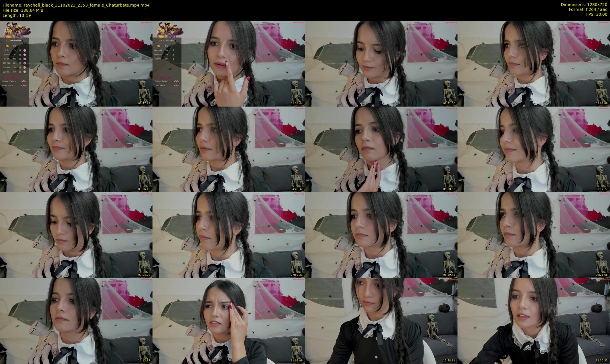 raychell_black — 14 minute Chaturbate Female stripcam recording, 720p, Oct 31, 2023