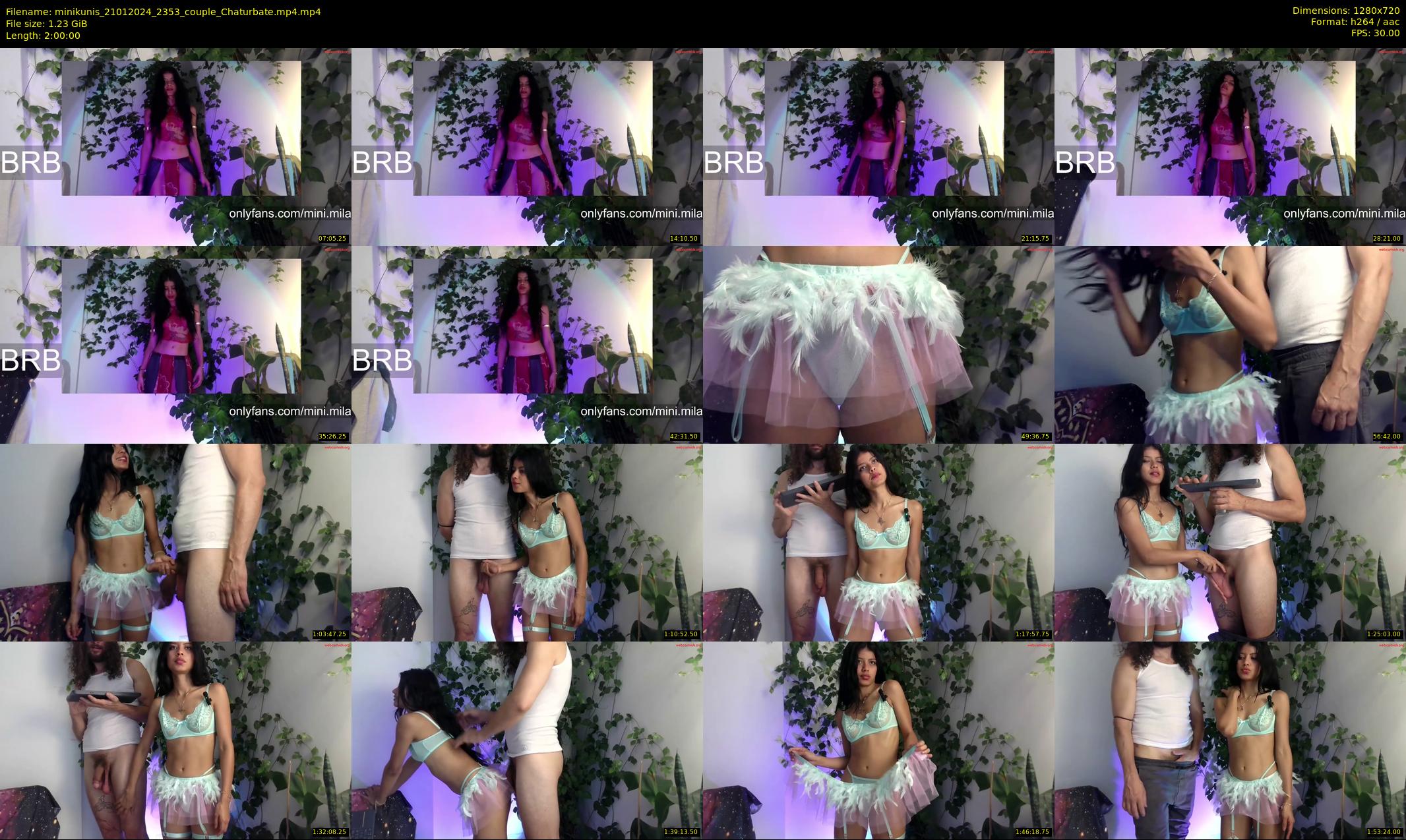 minikunis — 120 minute Chaturbate Couple stripcam recording, 720p, Jan 21, 2024